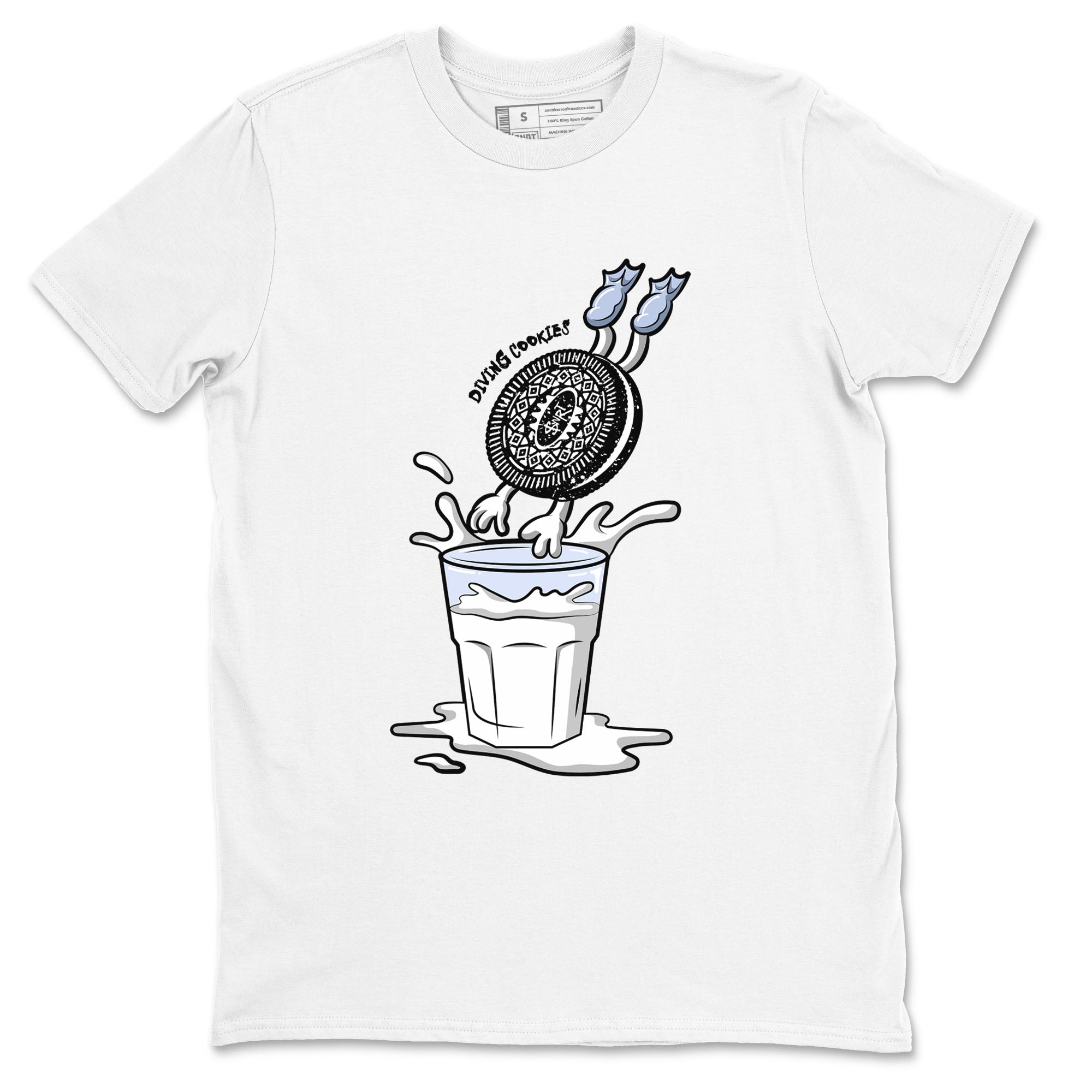 Diving Cookies snkmatch Tees - Air Jordan 6 White Black