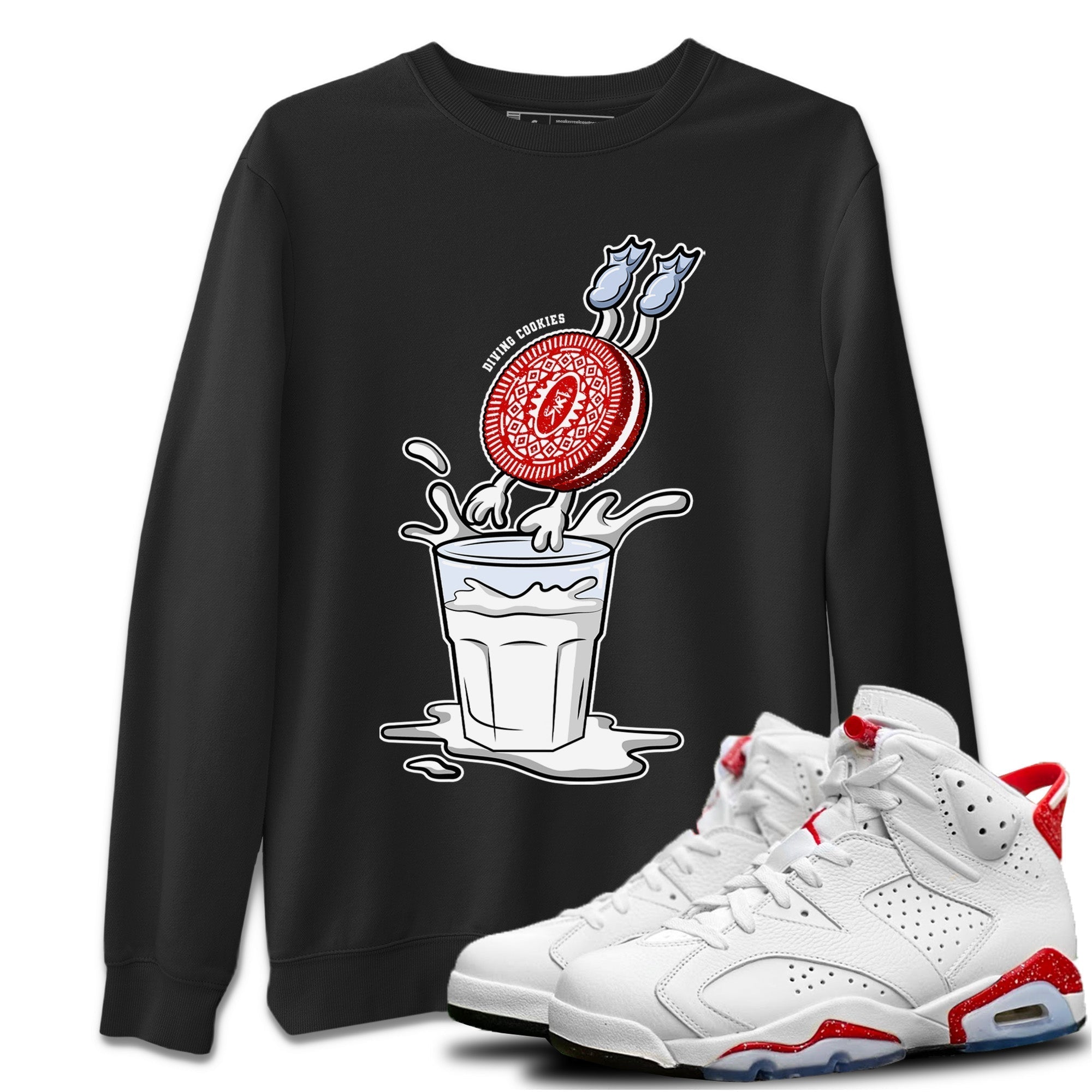 Diving Cookies Unisex Tops - Air Jordan 6 Red Velvet Cookies