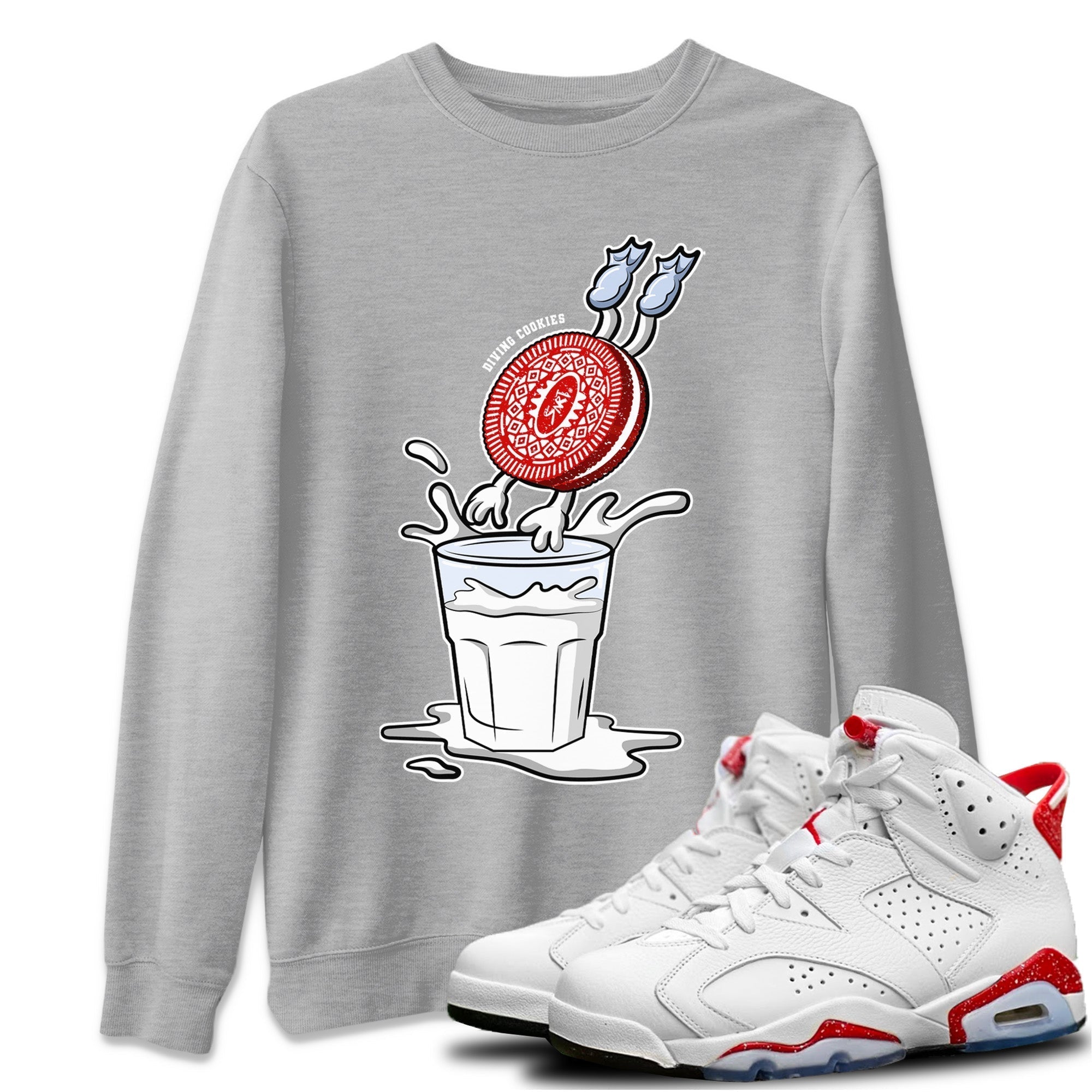 Diving Cookies Unisex Tops - Air Jordan 6 Red Velvet Cookies