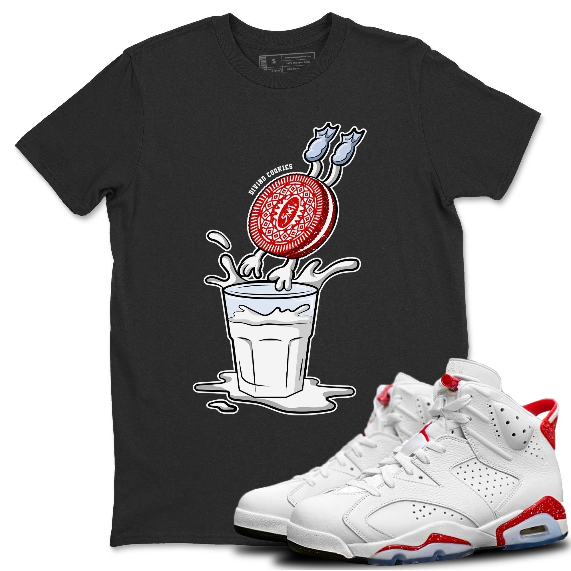 Diving Cookies Unisex Tops - Air Jordan 6 Red Velvet Cookies
