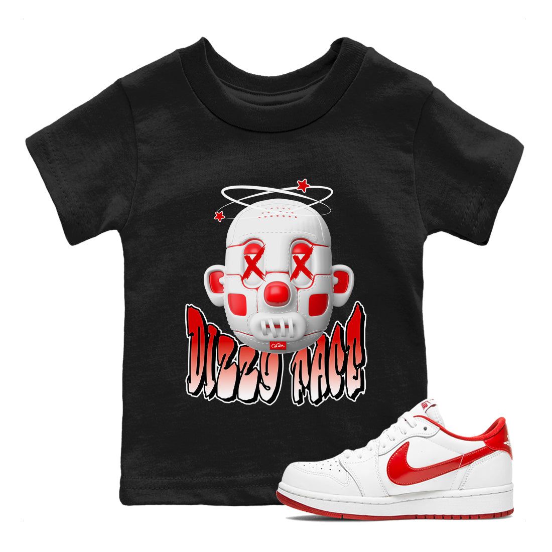 Dizzy Face snkmatch Tee Kids - Air Jordan 1 University Red
