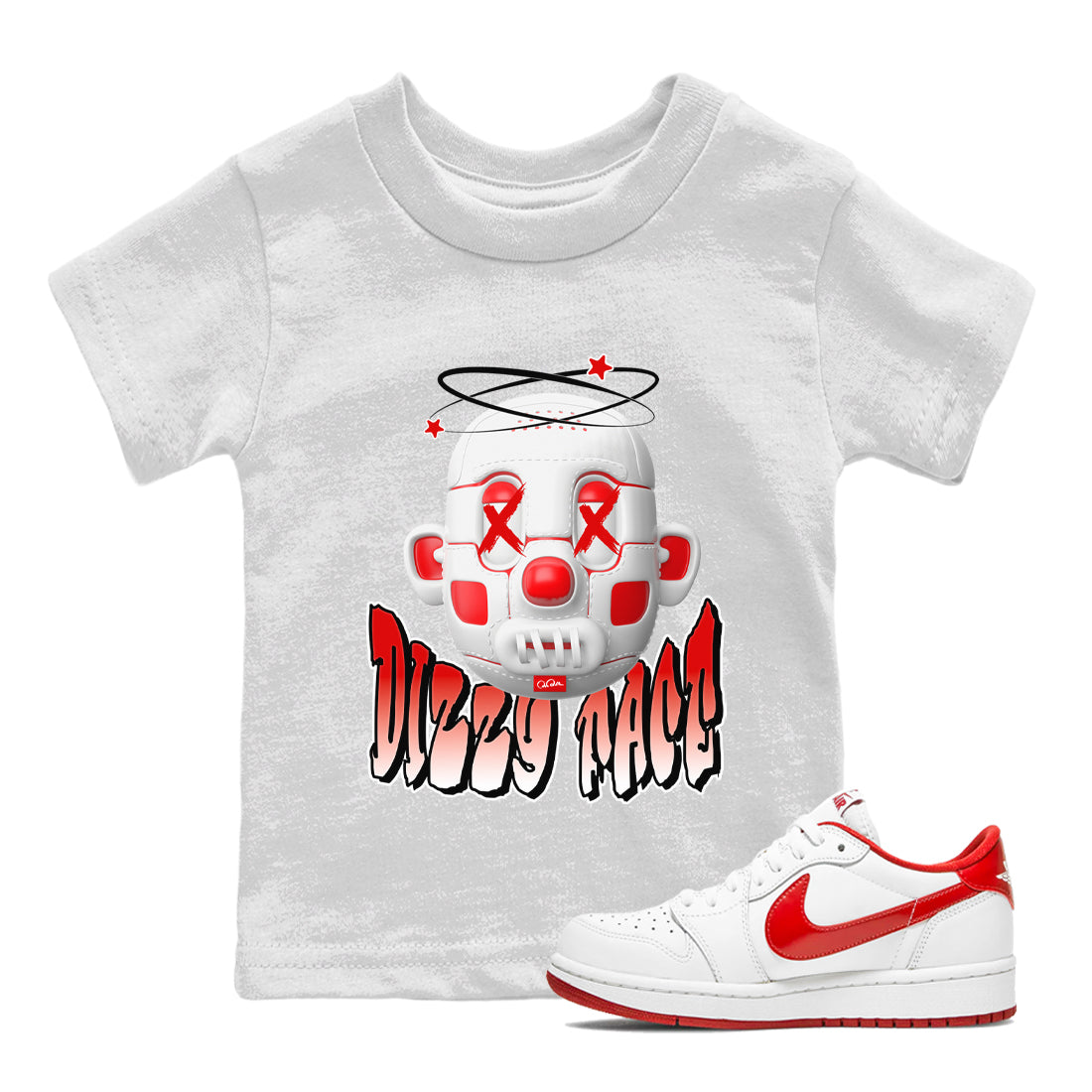 Dizzy Face snkmatch Tee Kids - Air Jordan 1 University Red