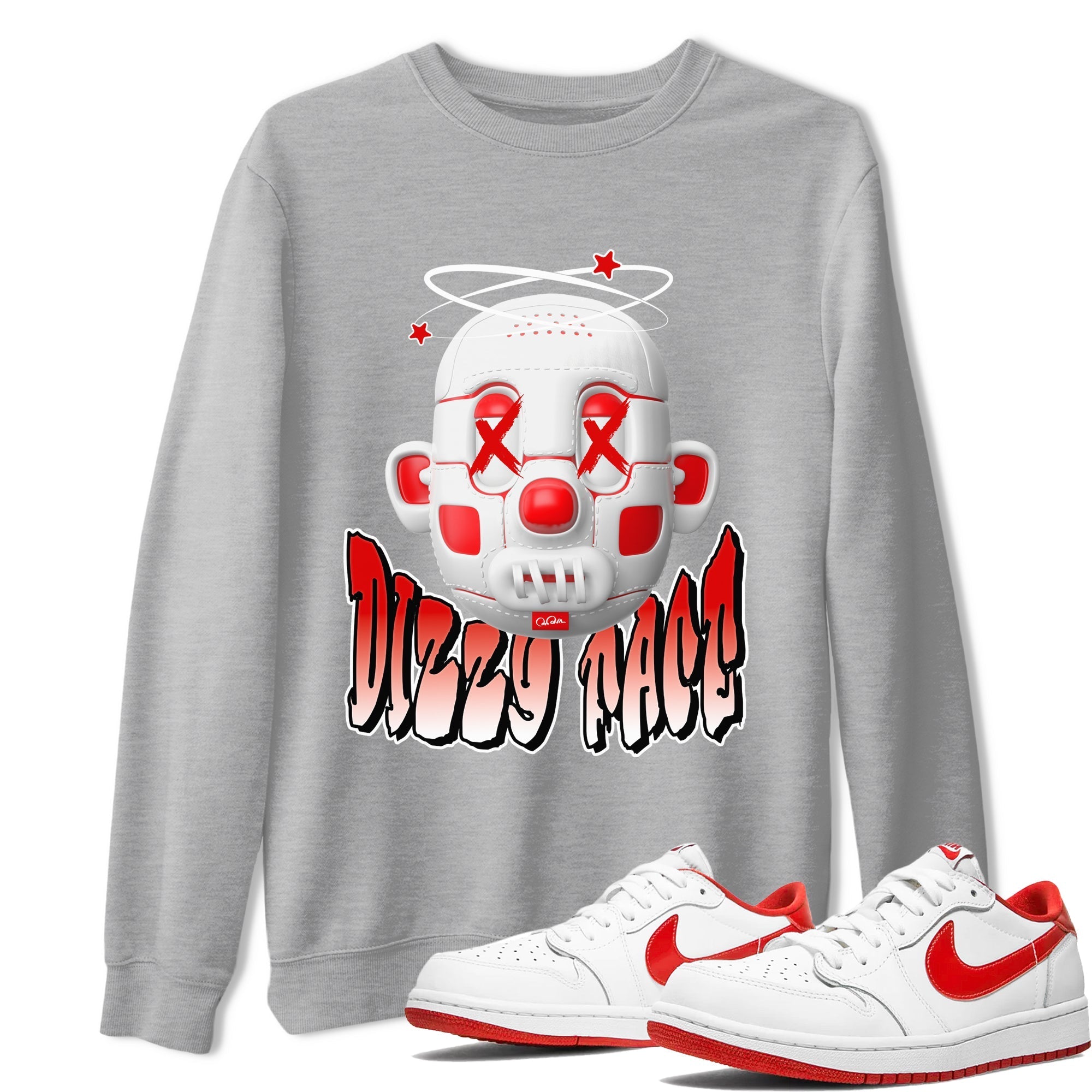 Dizzy Face snkmatch Tee - Air Jordan 1 University Red