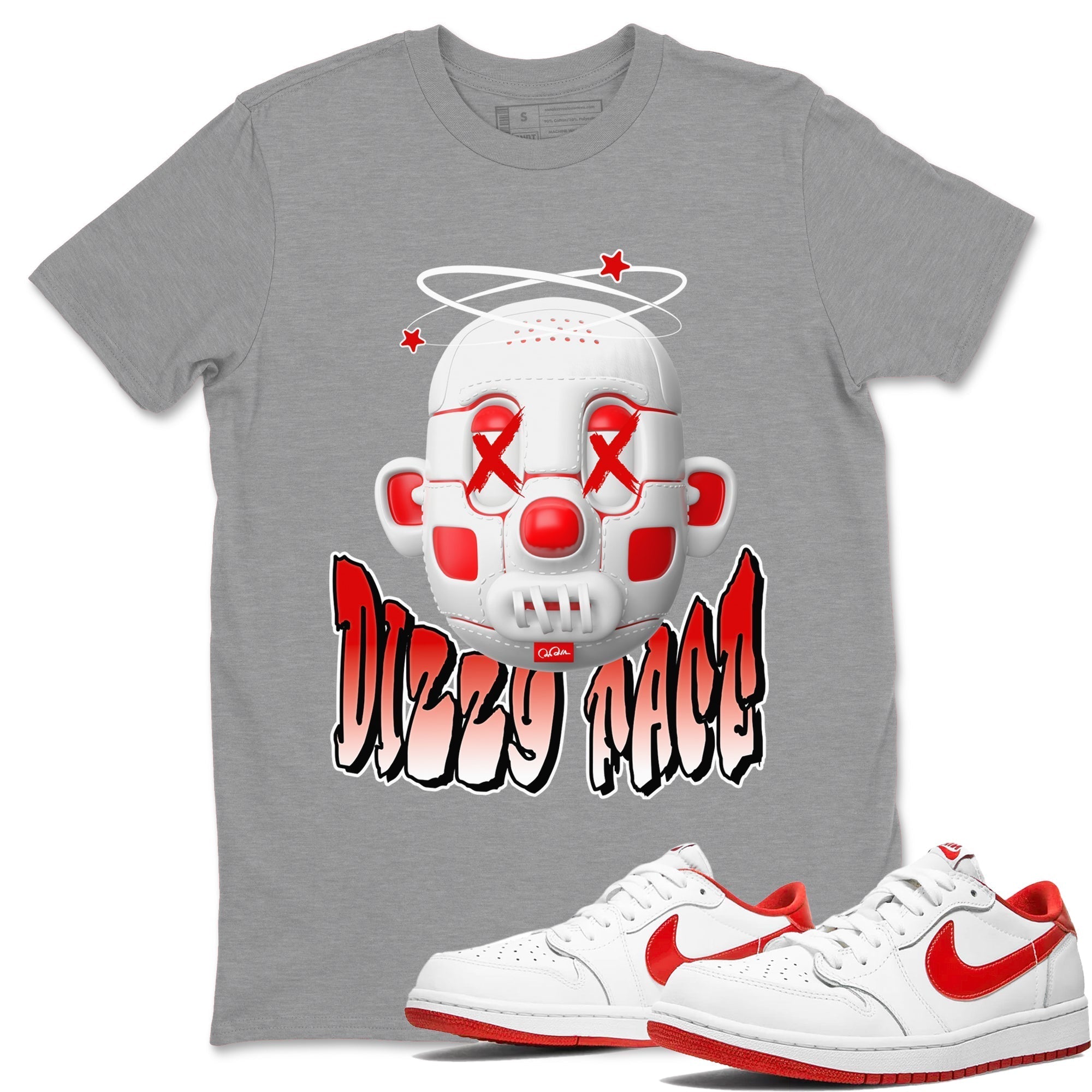 Dizzy Face snkmatch Tee - Air Jordan 1 University Red