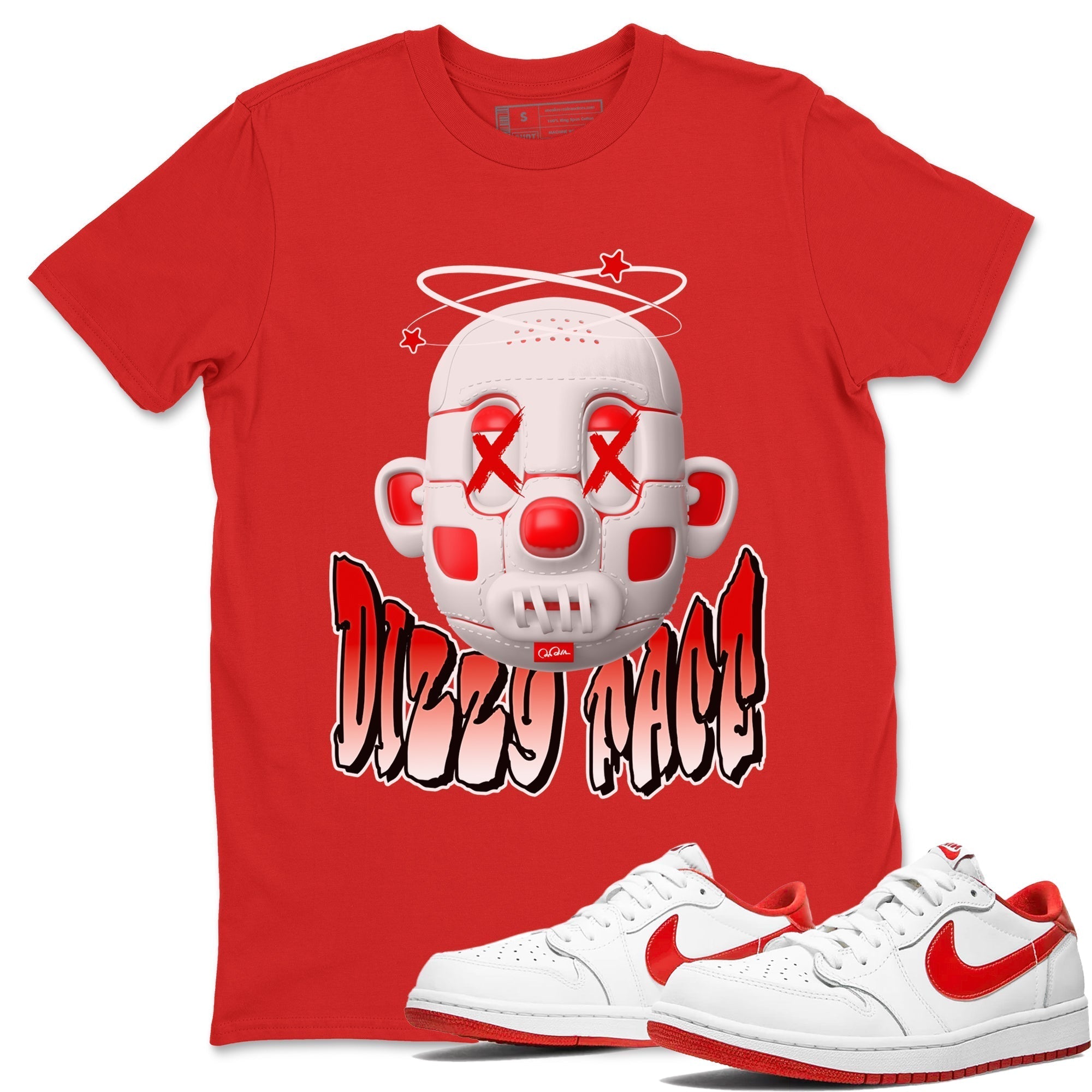 Dizzy Face snkmatch Tee - Air Jordan 1 University Red