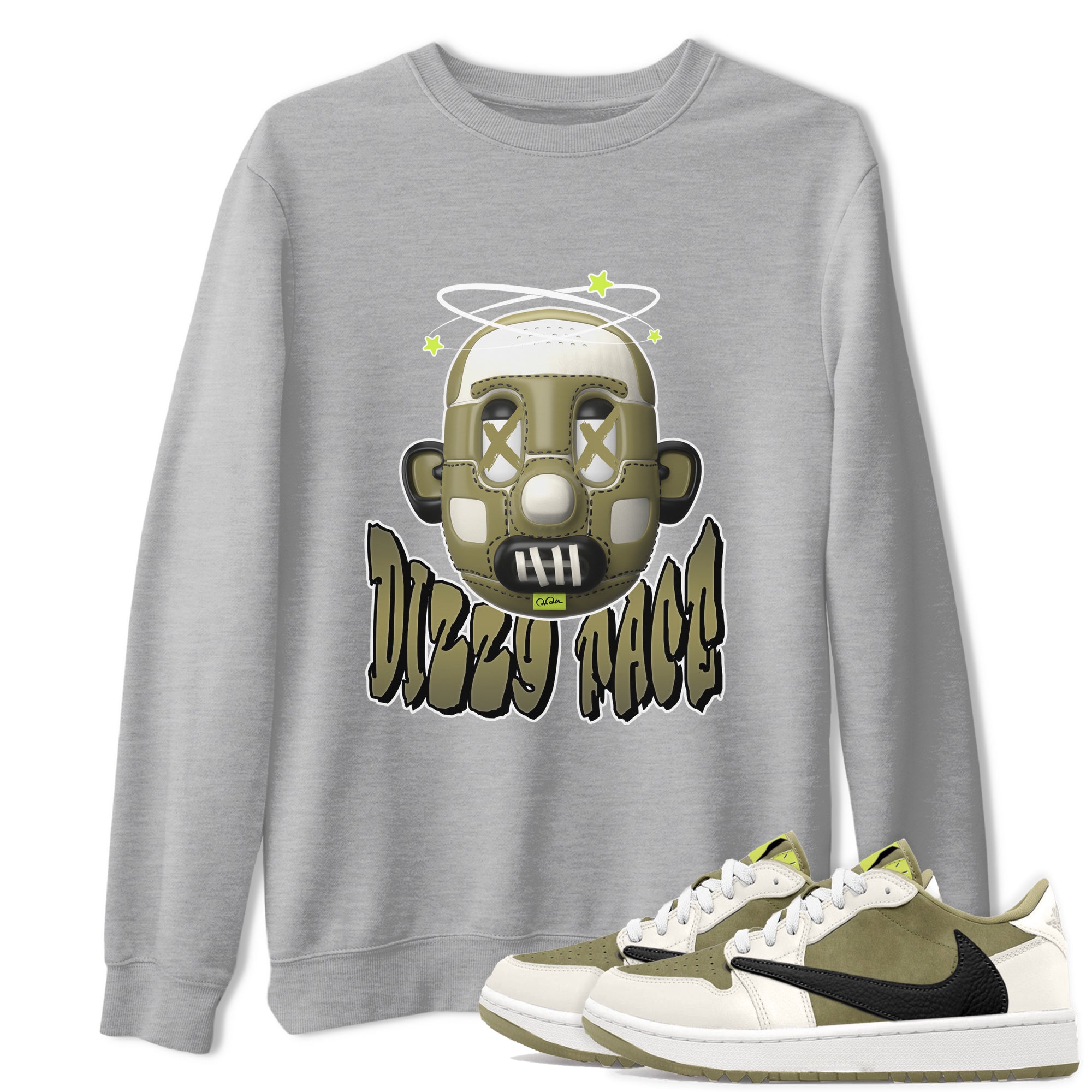 Dizzy Face snkmatch Tee - Air Jordan 1 Travis Scott Golf