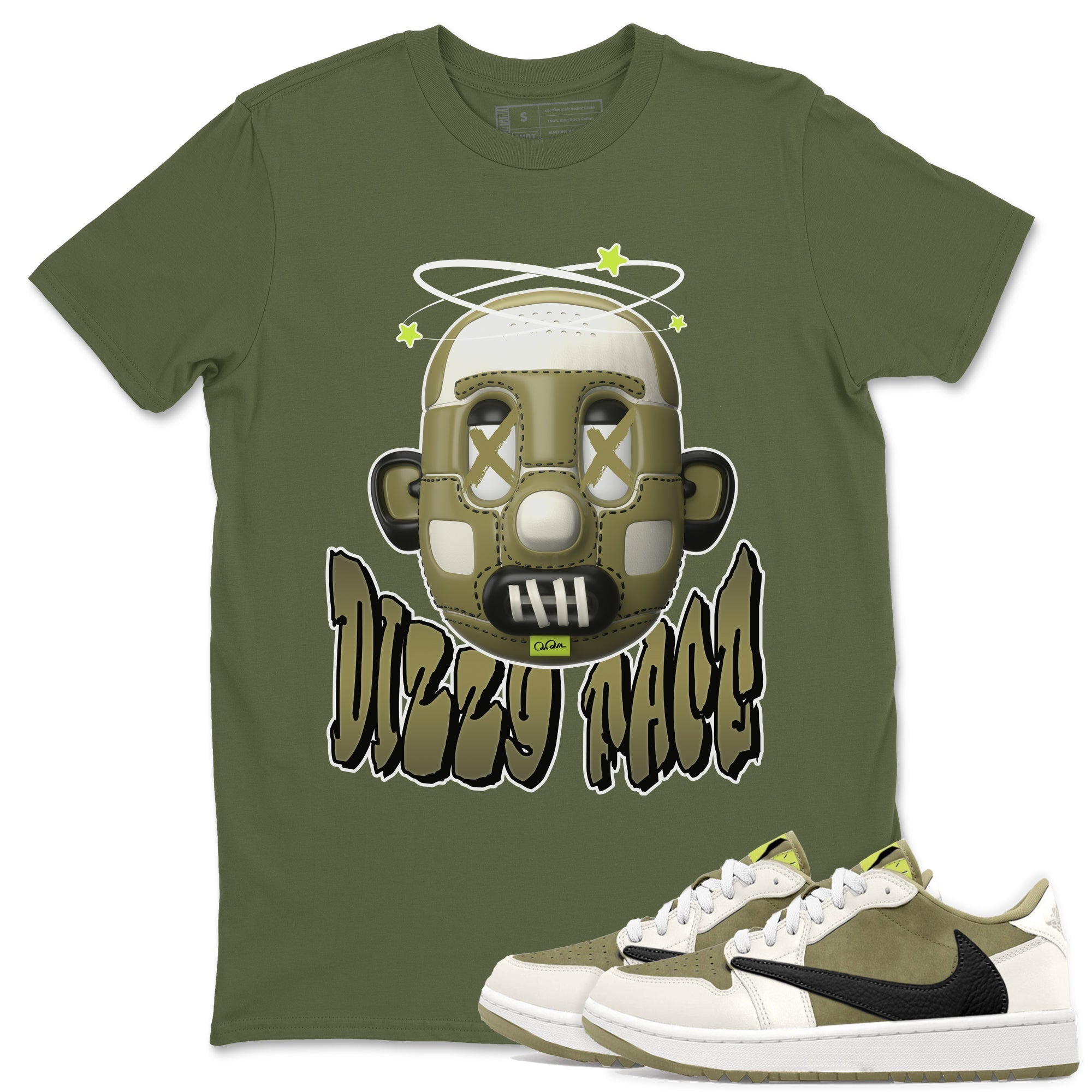 Dizzy Face snkmatch Tee - Air Jordan 1 Travis Scott Golf