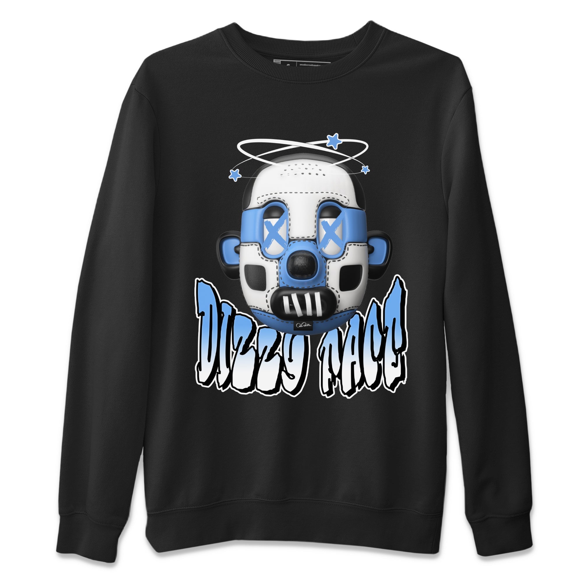 Dizzy Face Unisex Tops - Air Jordan 1 UNC Toe