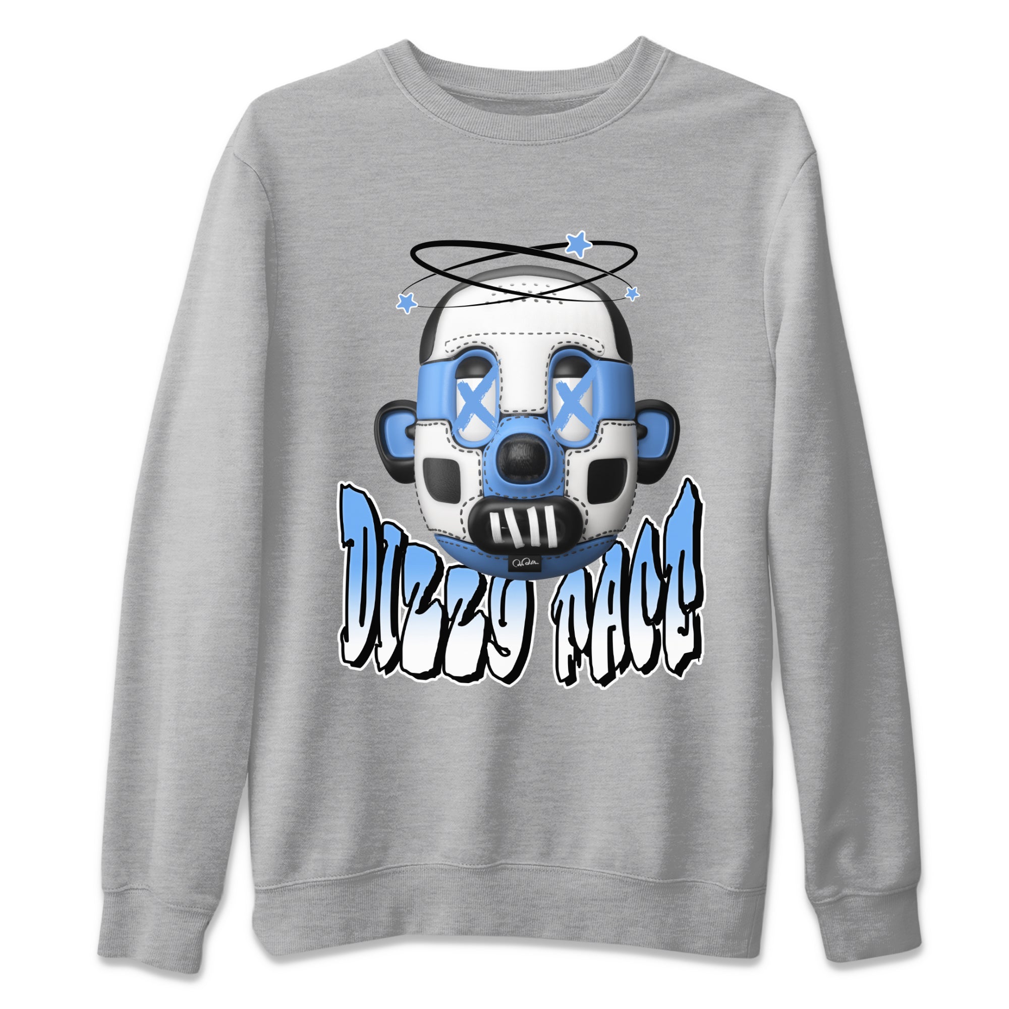 Dizzy Face Unisex Tops - Air Jordan 1 UNC Toe