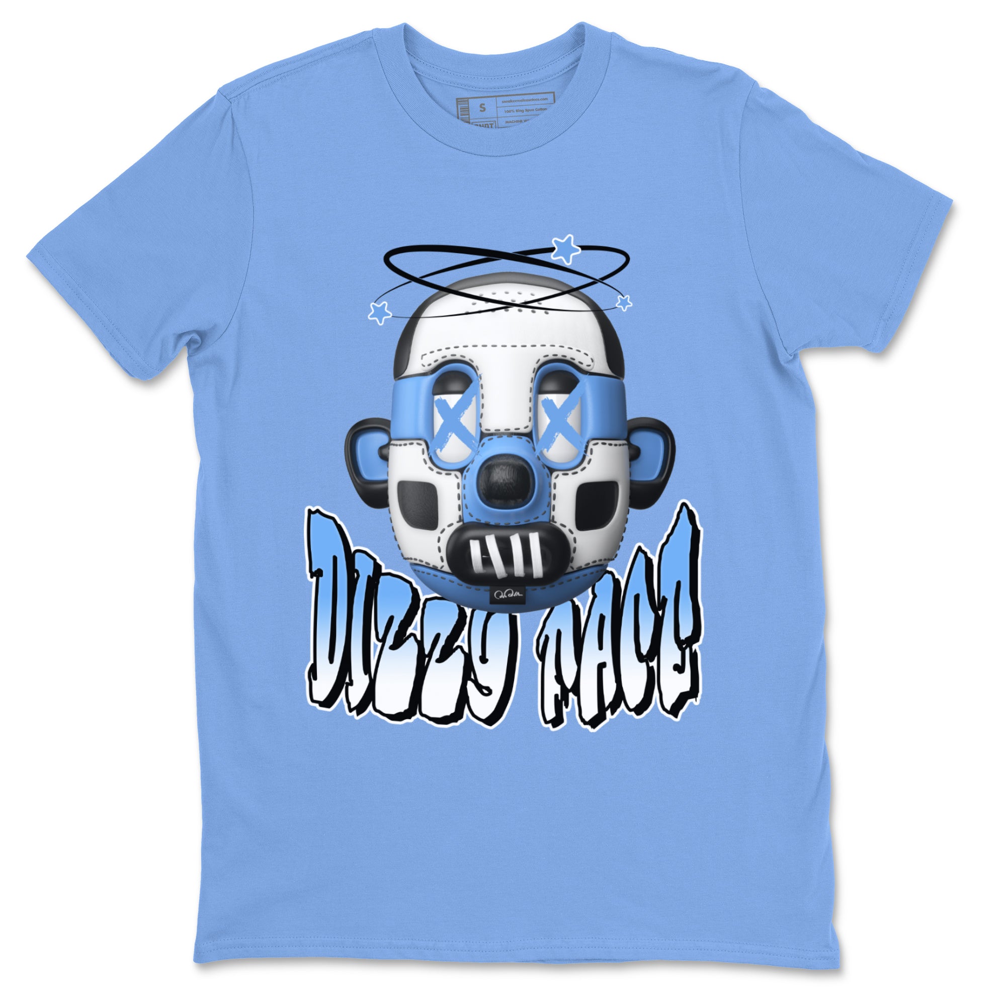 Dizzy Face Unisex Tops - Air Jordan 1 UNC Toe