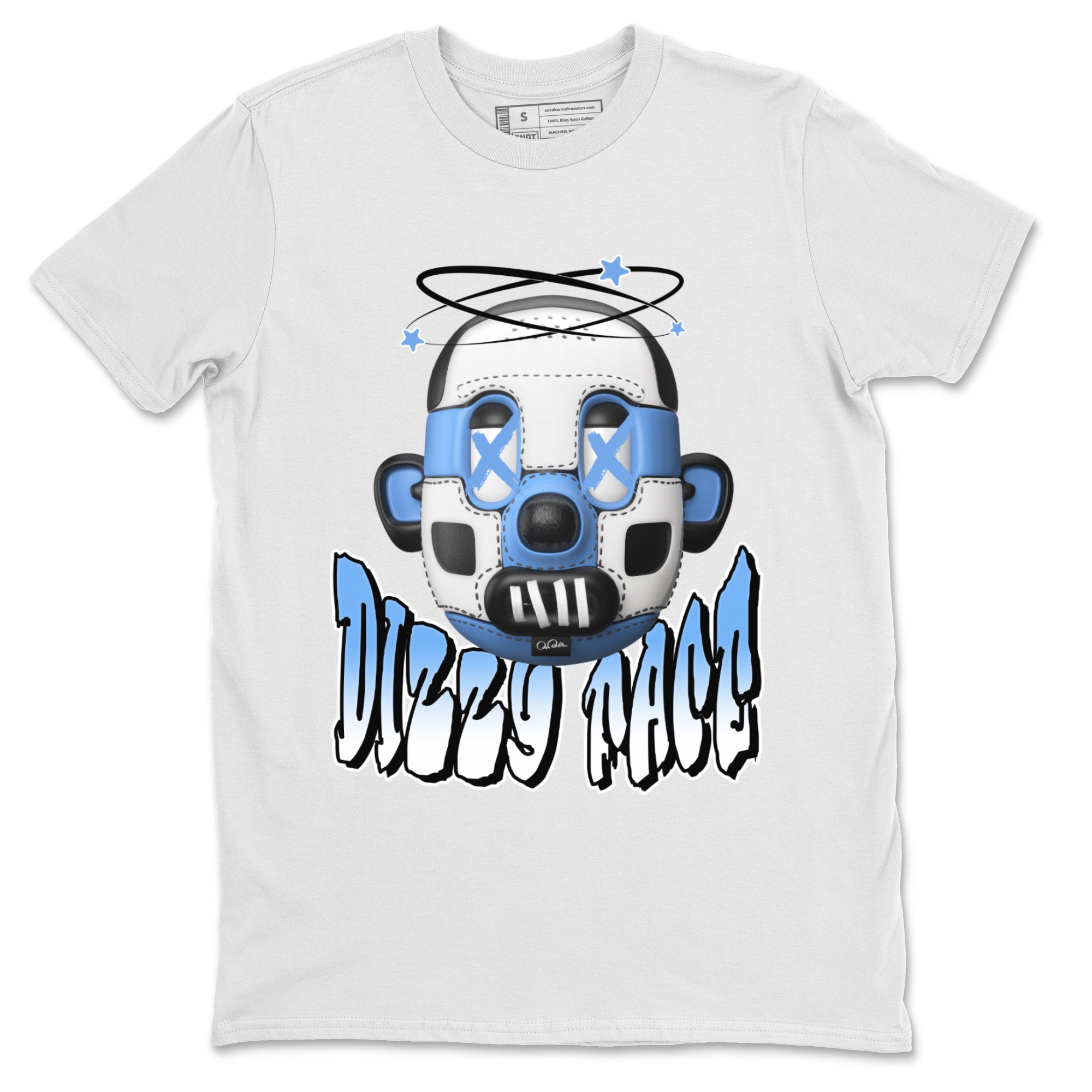 Dizzy Face Unisex Tops - Air Jordan 1 UNC Toe