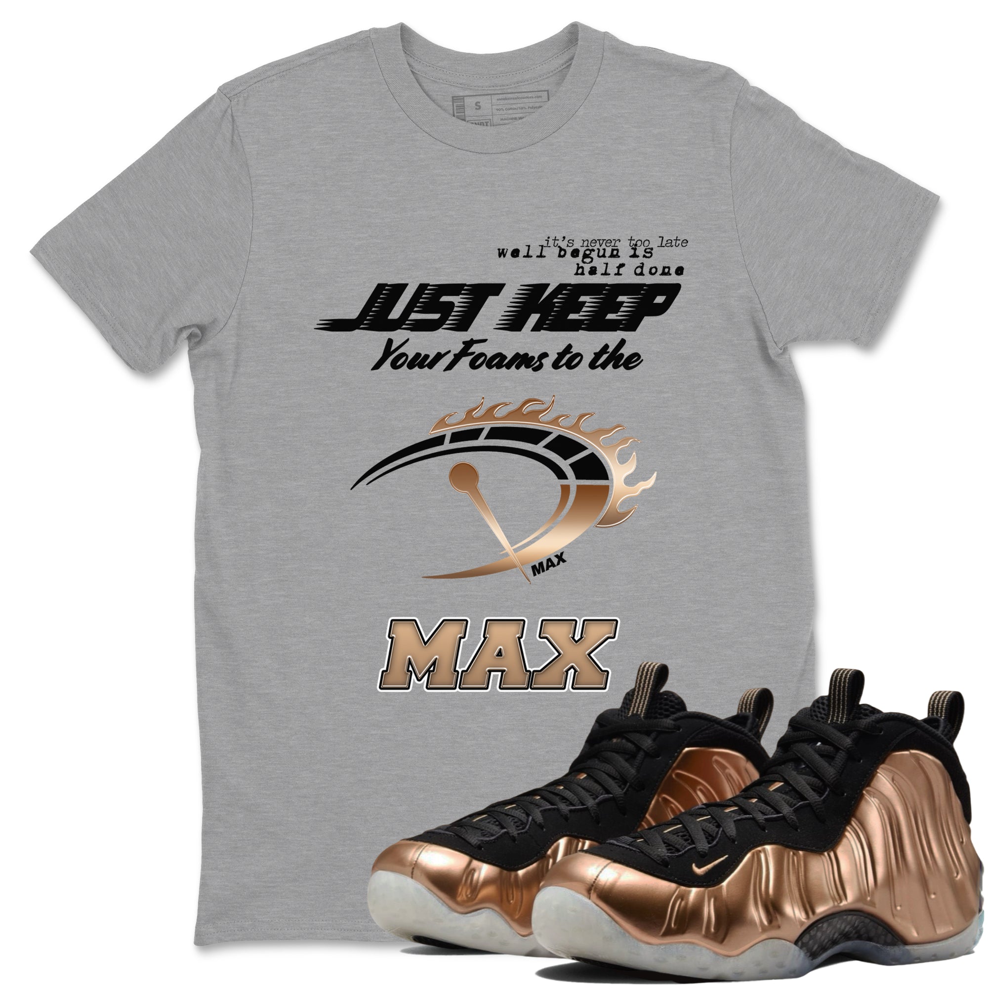 Do It To The Max snkmatch Tees - Air Foamposite One Metallic Copper