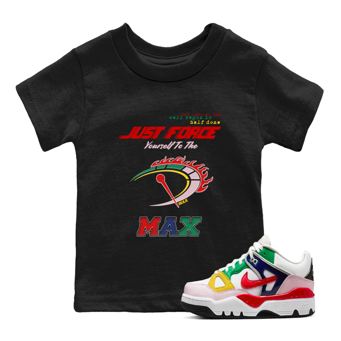 Do It To The Max snkmatch Tees Kids - Air Force 3 Blue Void and Tour Yellow