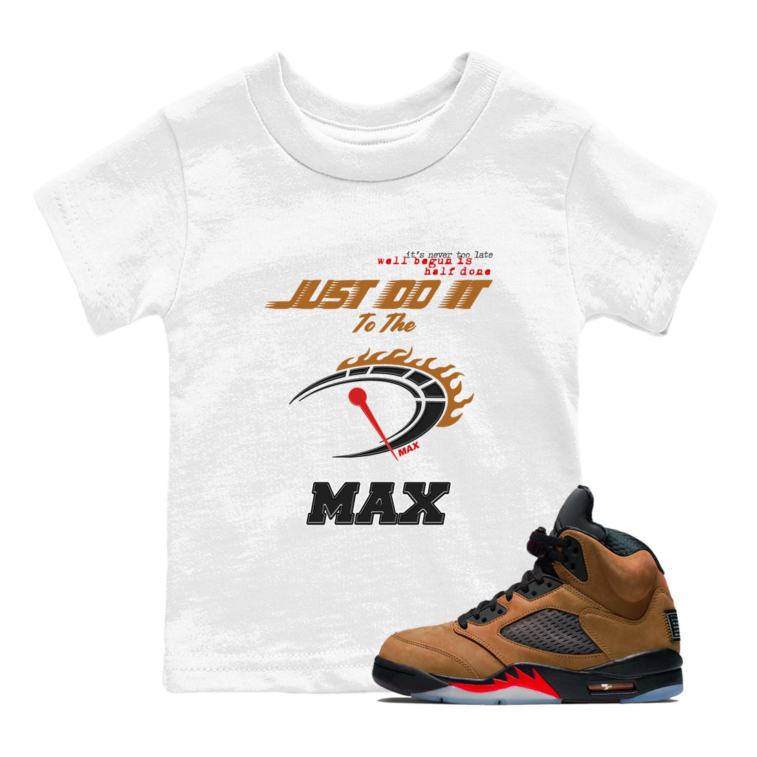 Do It To The Max snkmatch Tees Kids - Air Jordan 5 Archaeo Brown