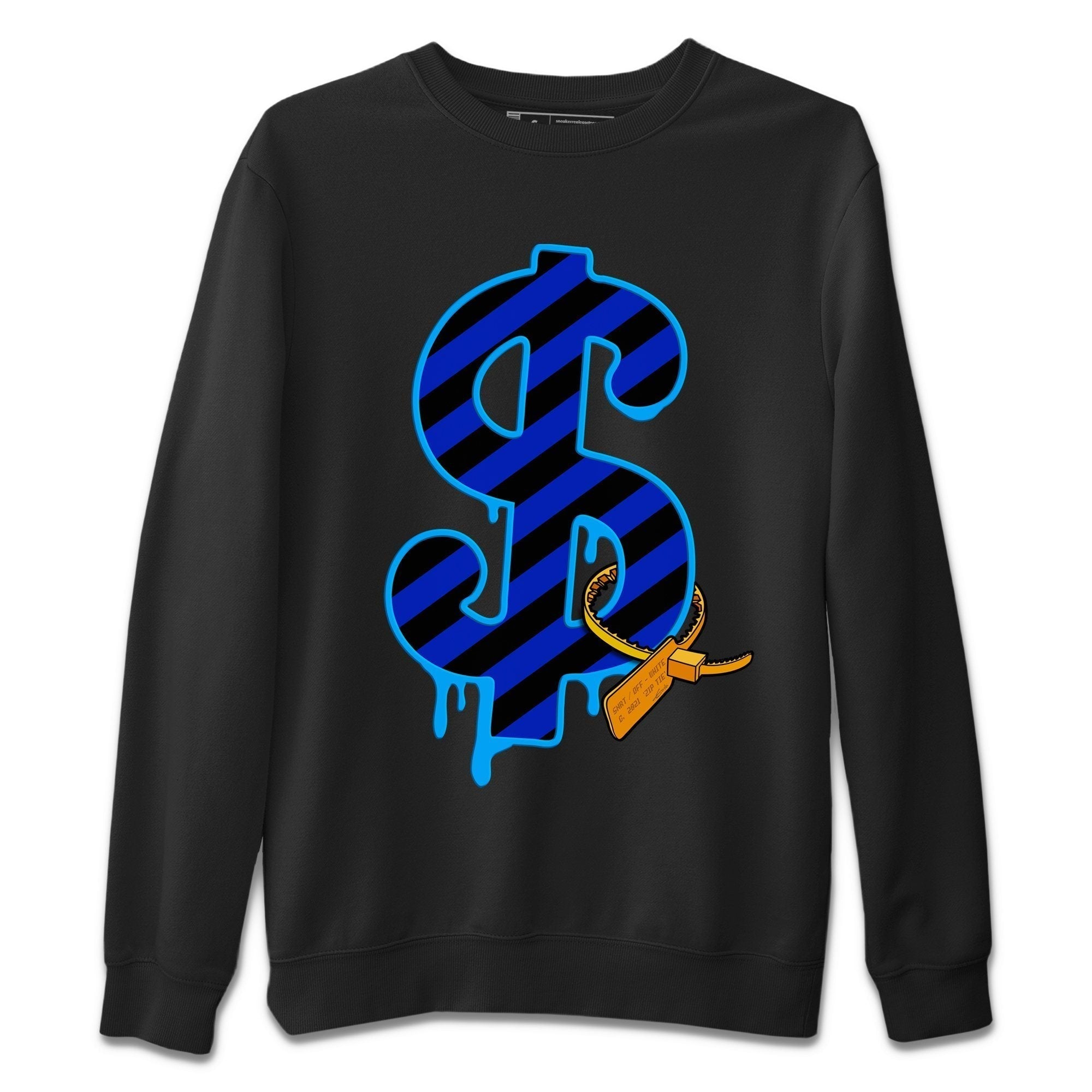 Dollar Camo Unisex Tops - Air Jordan 2 OFF-WHITE Black Blue