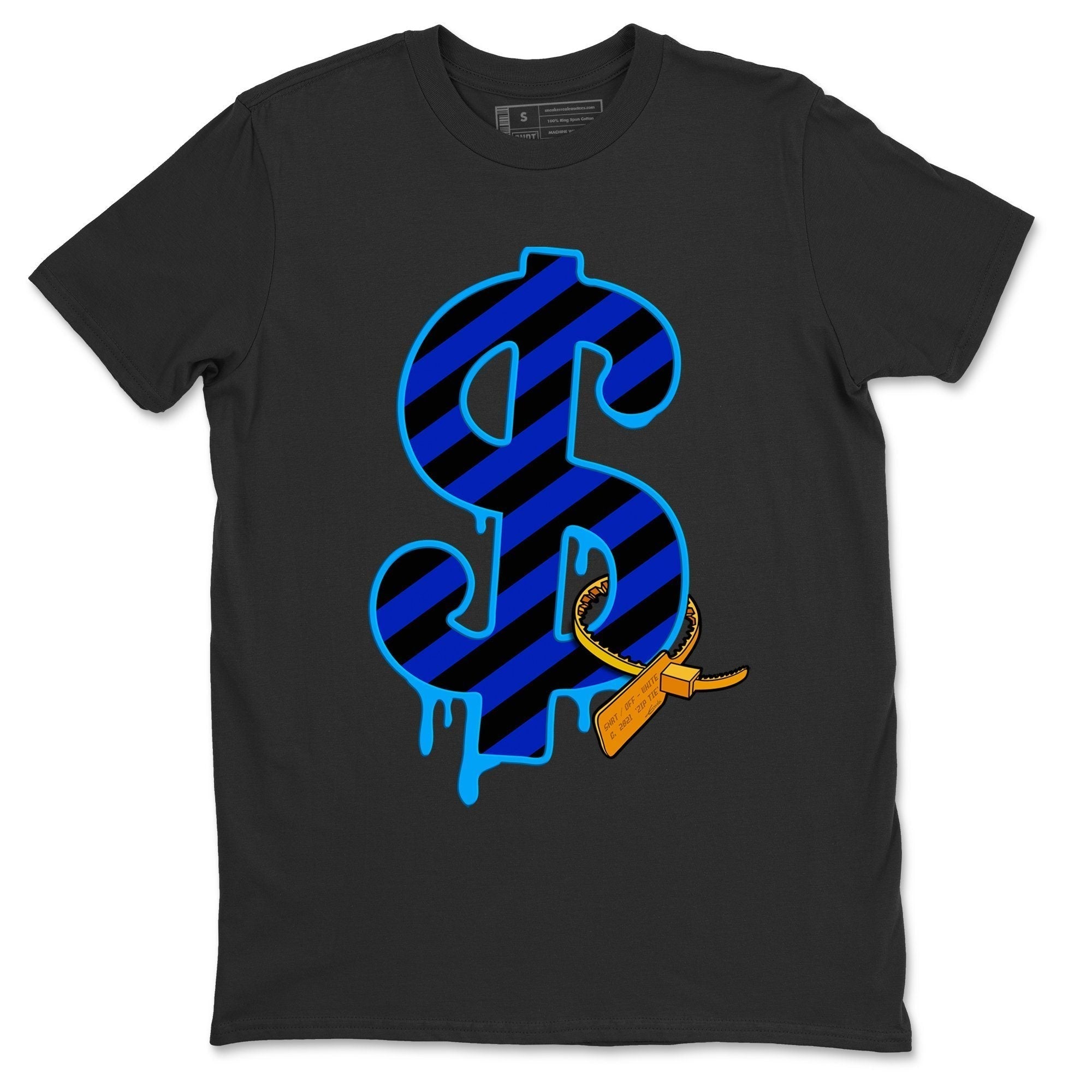 Dollar Camo Unisex Tops - Air Jordan 2 OFF-WHITE Black Blue