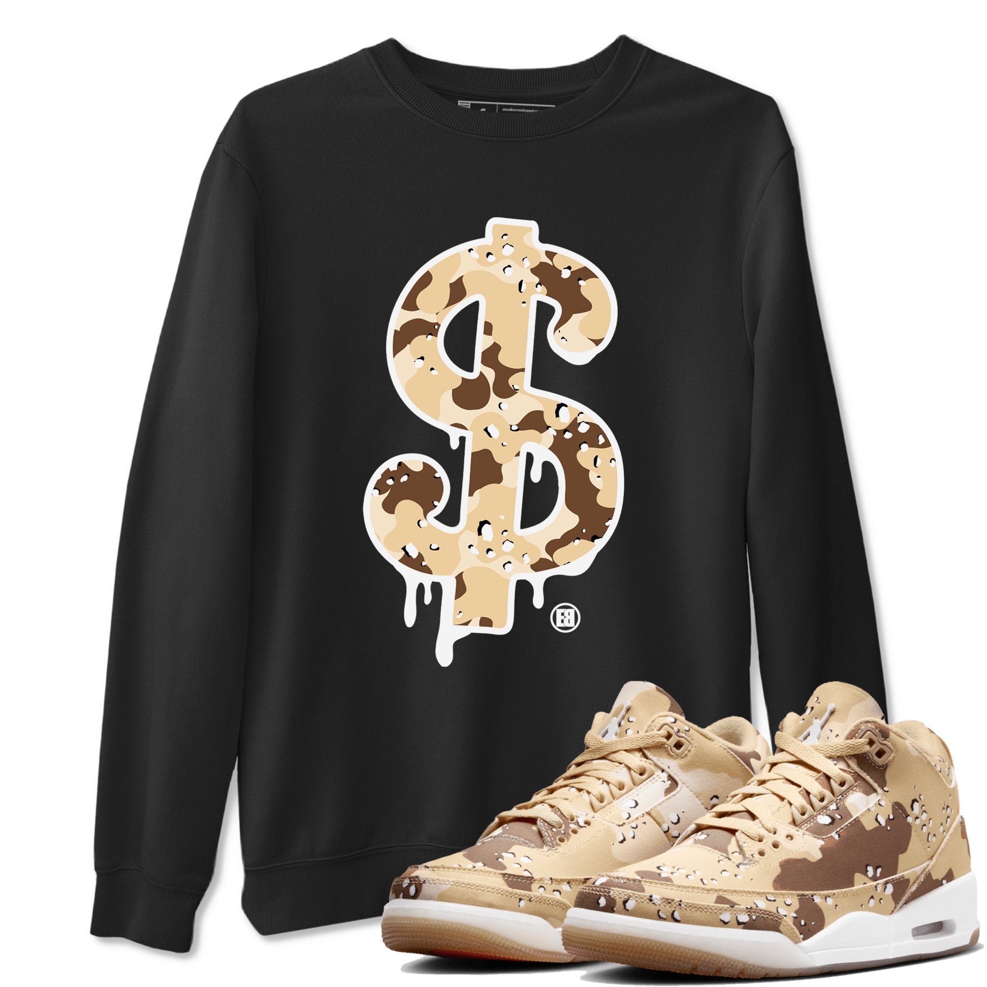 Dollar Camo snkmatch Tees - Air Jordan 3 Desert Camo