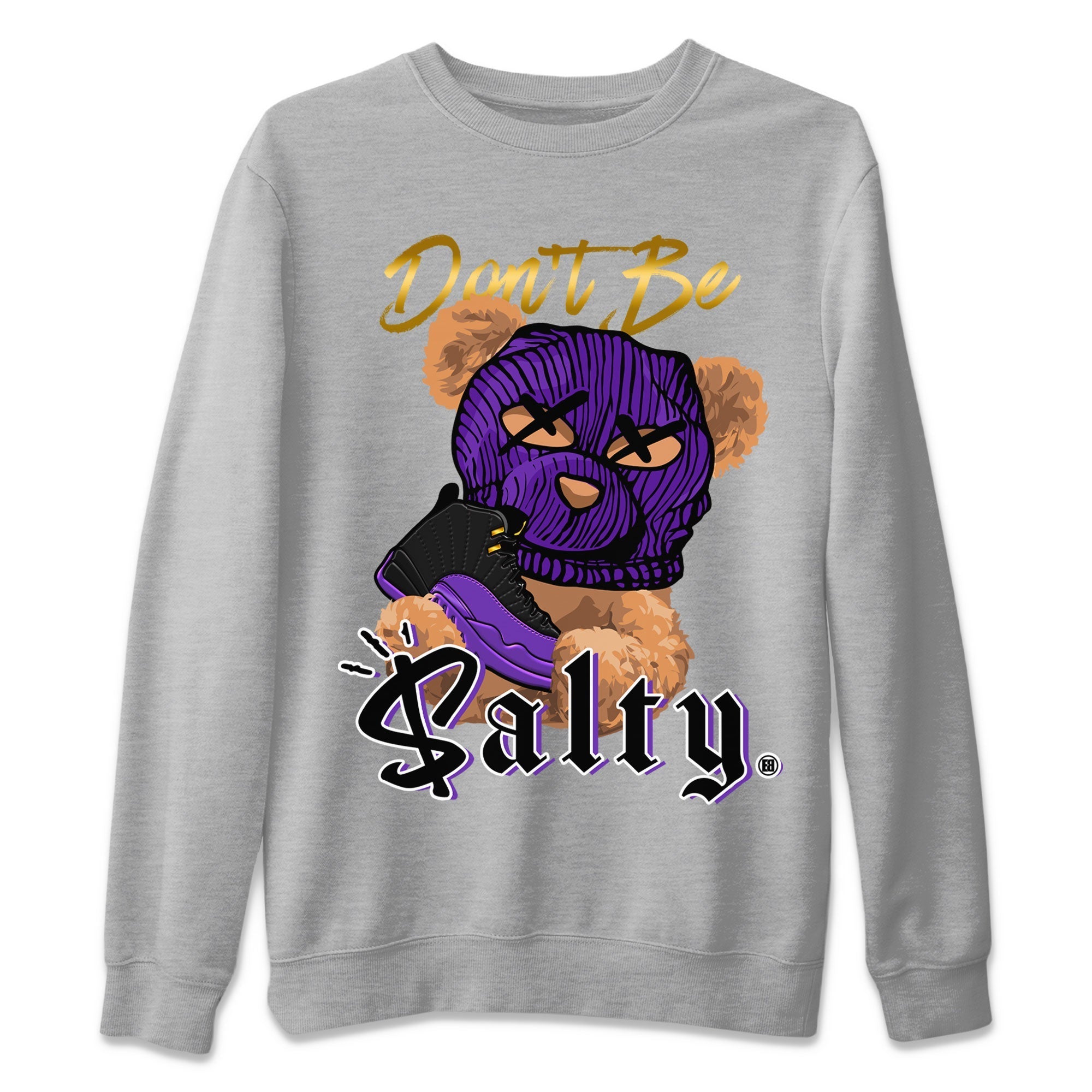 Don't Be Salty Bear Unisex Tops - Air Jordan 12 Field Purple