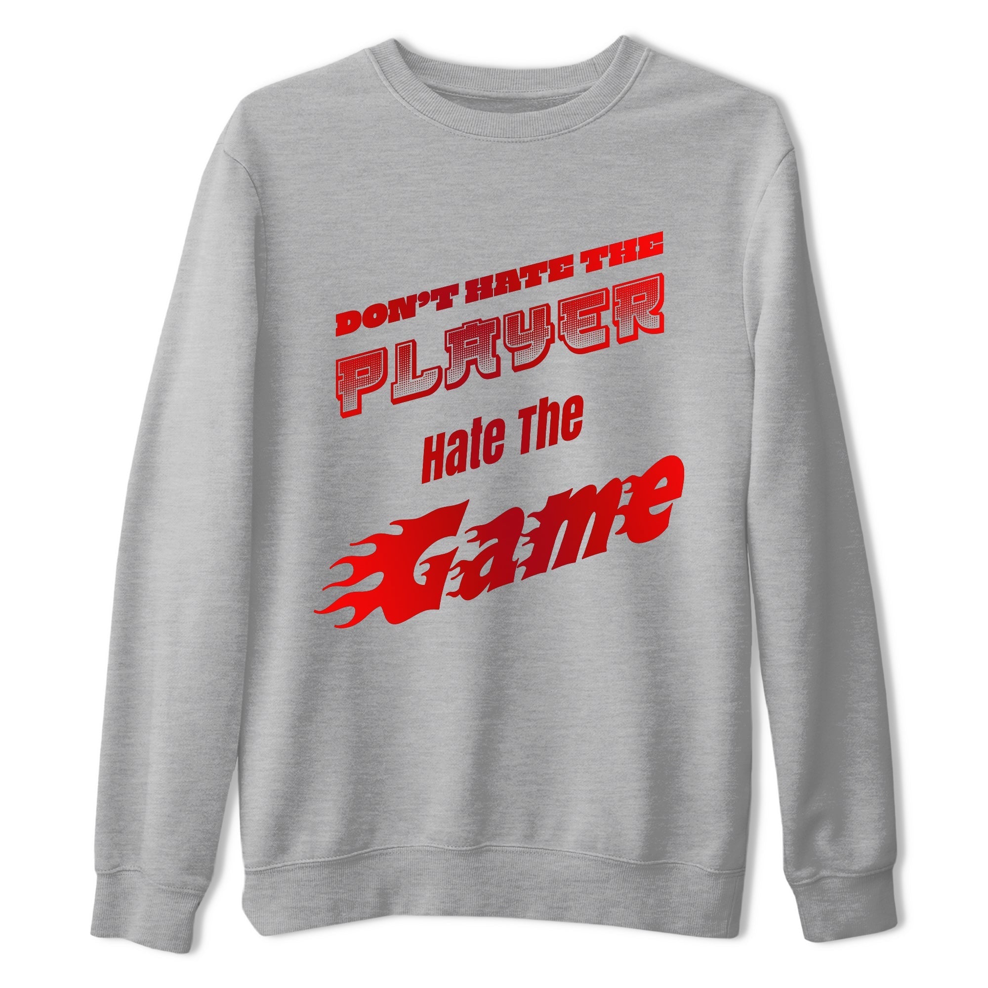Don't Hate The Player snkmatch Tee - Air Jordan 1 Satin Bred