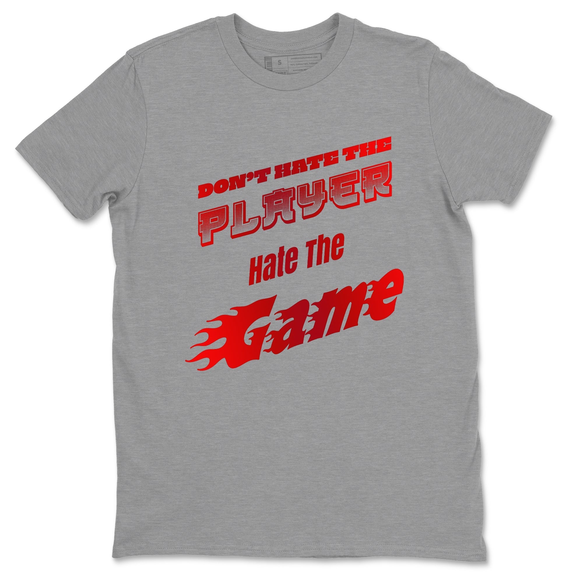 Don't Hate The Player snkmatch Tee - Air Jordan 1 Satin Bred