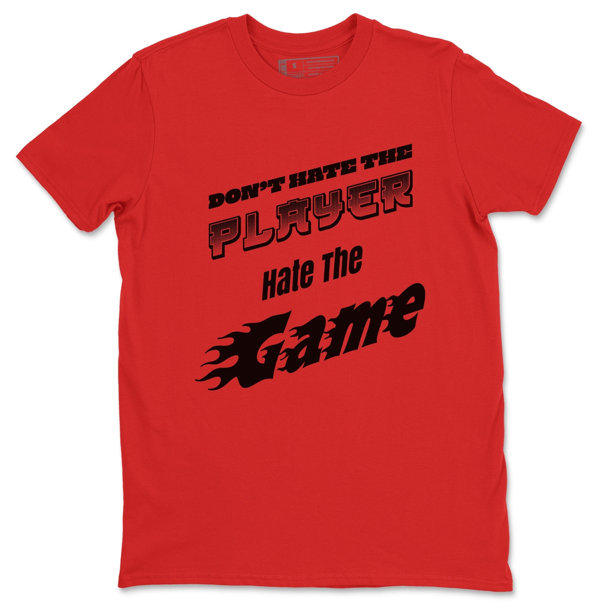Don't Hate The Player snkmatch Tee - Air Jordan 1 Satin Bred
