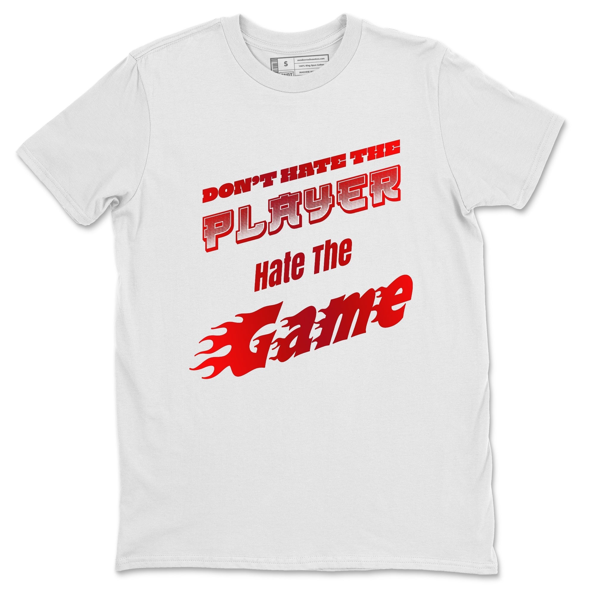 Don't Hate The Player snkmatch Tee - Air Jordan 1 Satin Bred