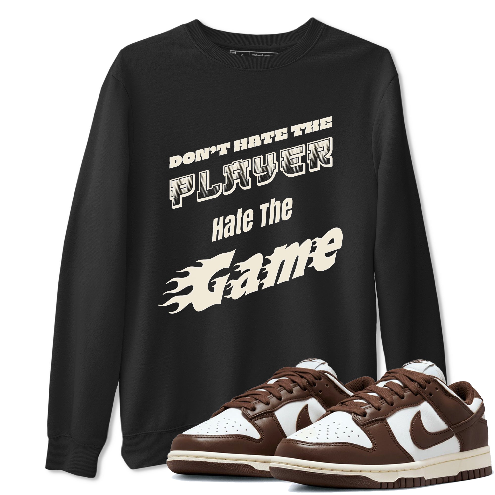 Don't Hate The Player snkmatch Tee - Dunk Cacao Wow