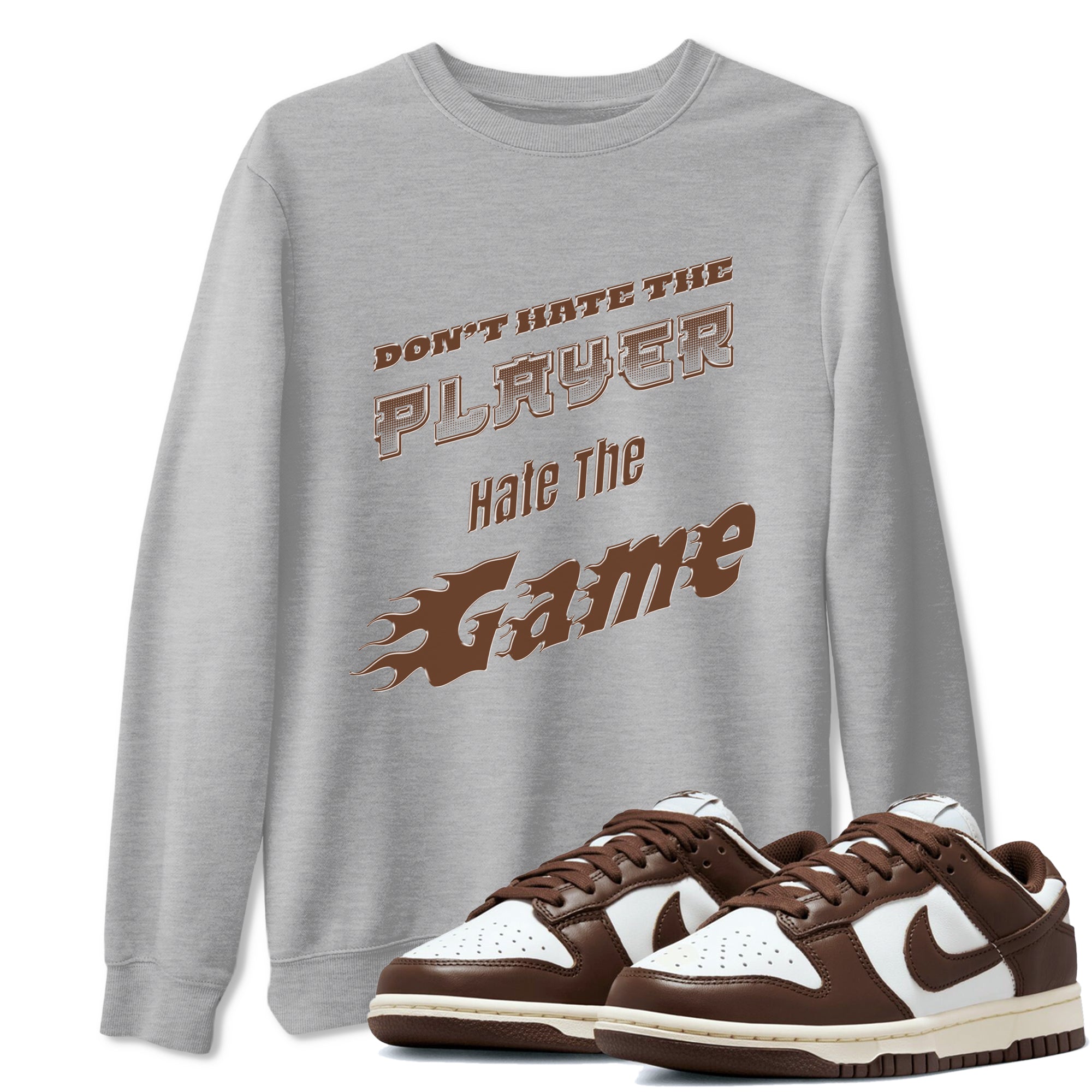 Don't Hate The Player snkmatch Tee - Dunk Cacao Wow