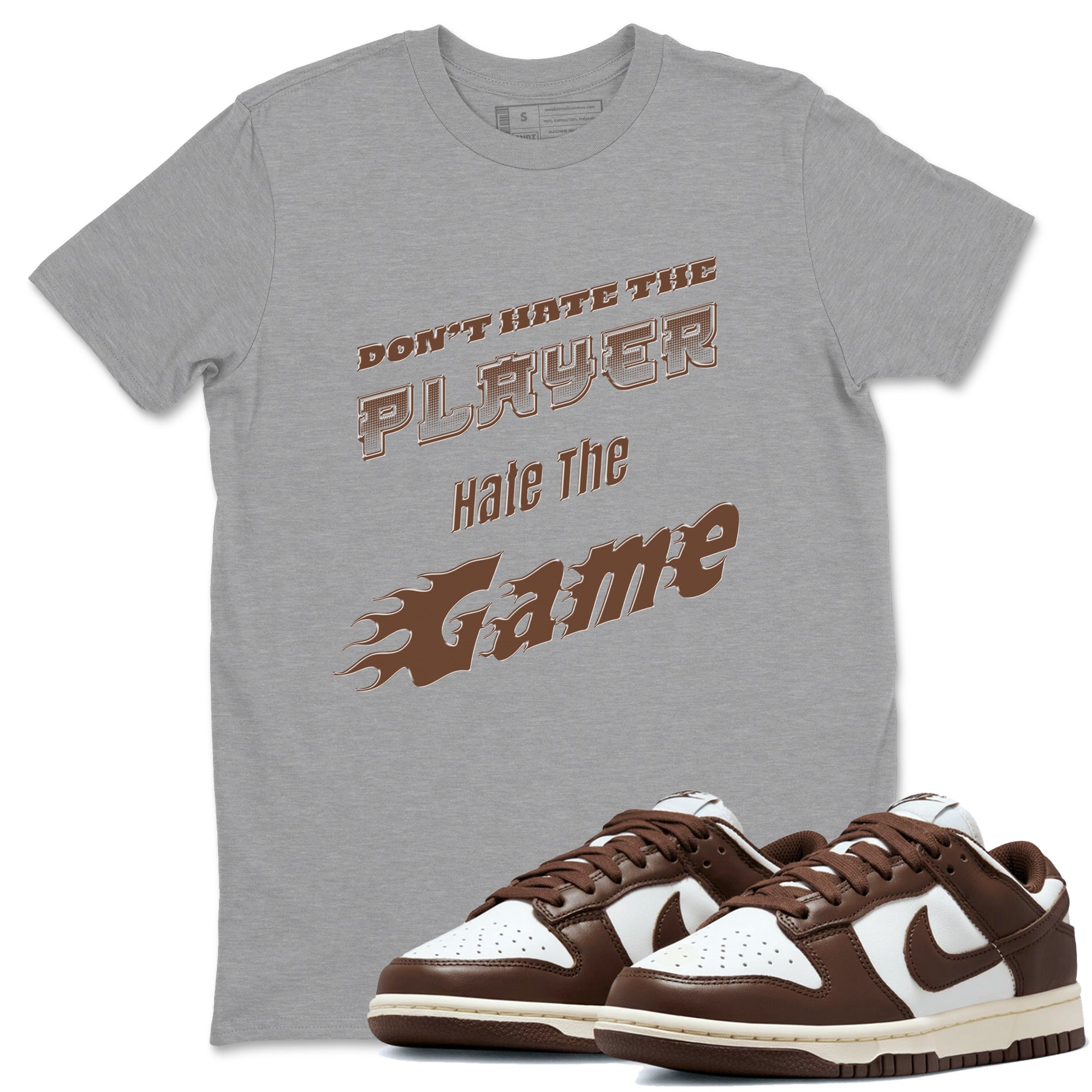 Don't Hate The Player snkmatch Tee - Dunk Cacao Wow