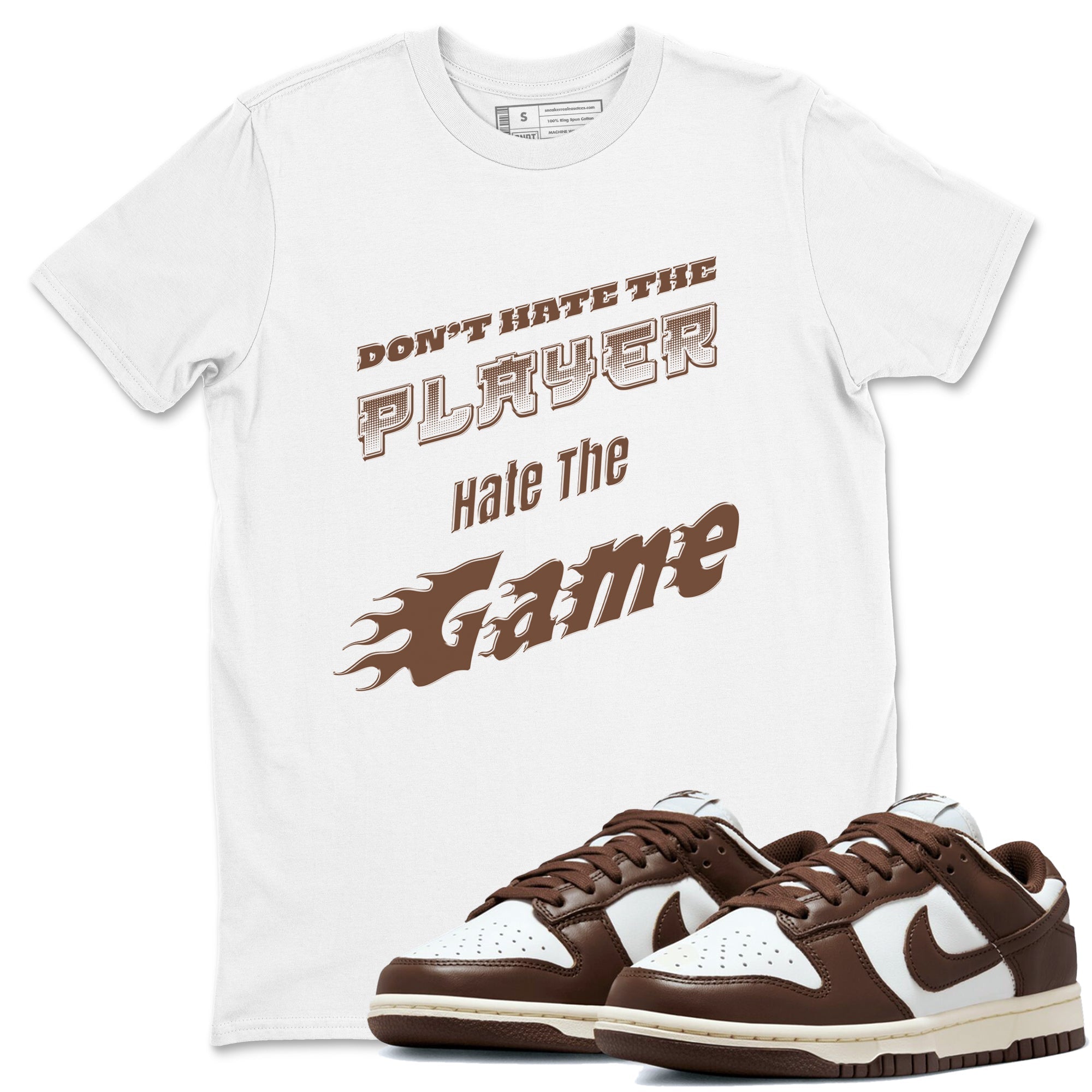 Don't Hate The Player snkmatch Tee - Dunk Cacao Wow