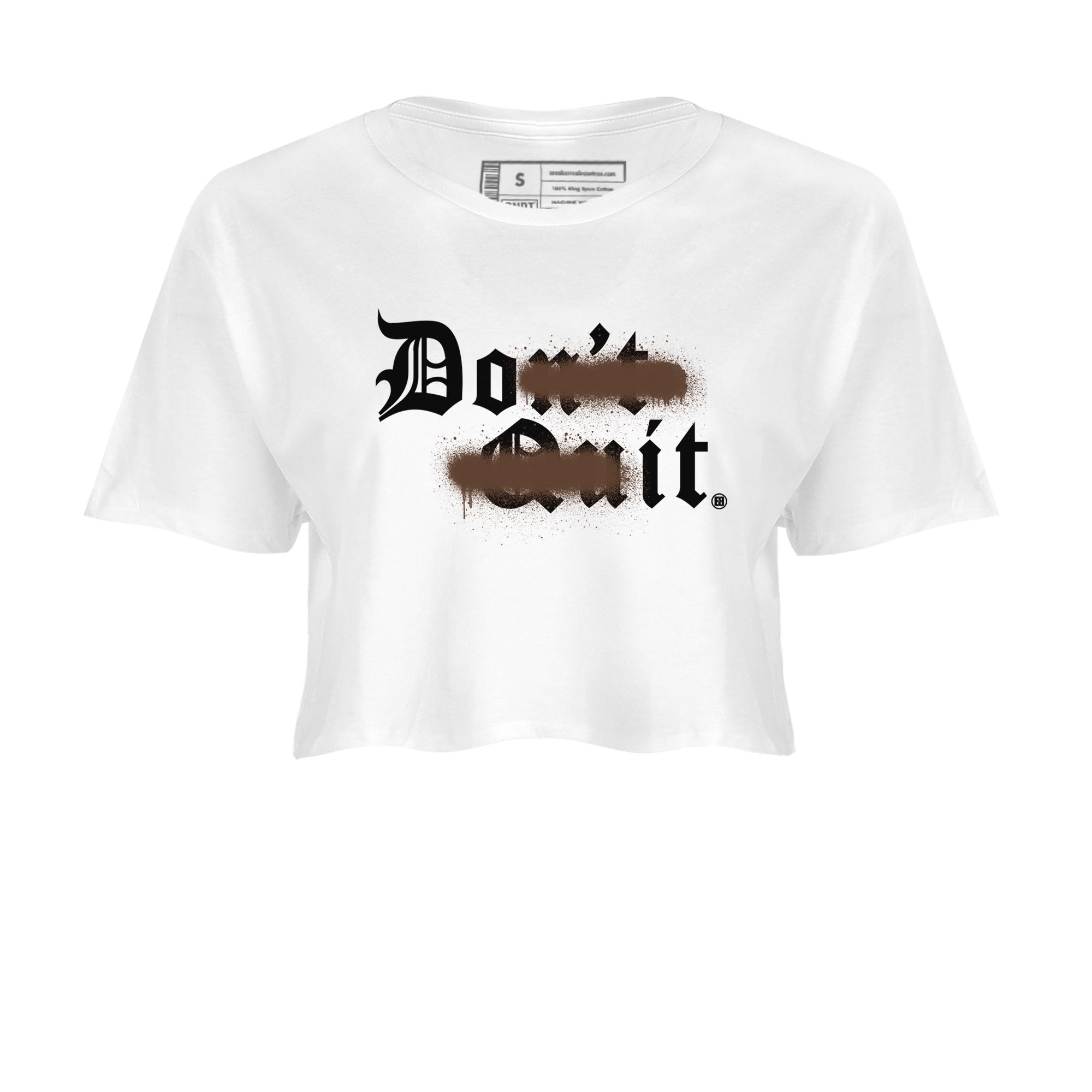 Don't Quit Do It snkmatch Women's Top - Air Force 1 Chocolate