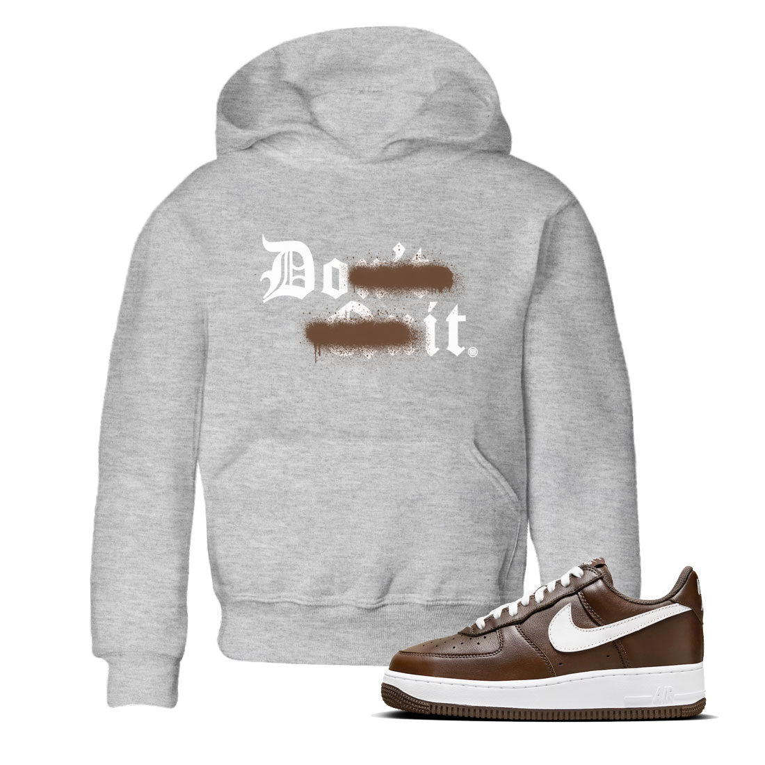Don't Quit Do It snkmatch Tee Kids - Air Force 1 Chocolate