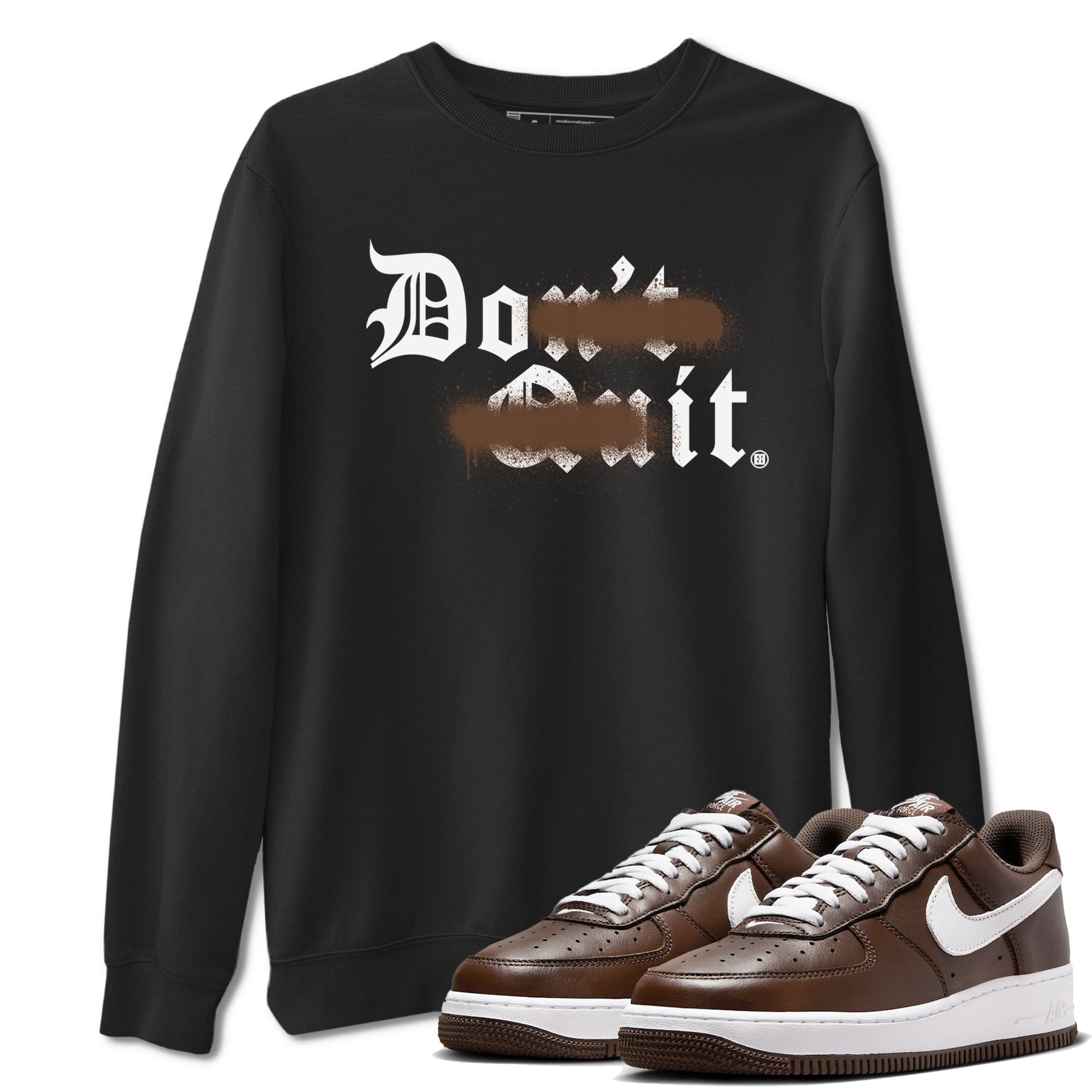 Don't Quit Do It snkmatch Tee - Air Force 1 Chocolate