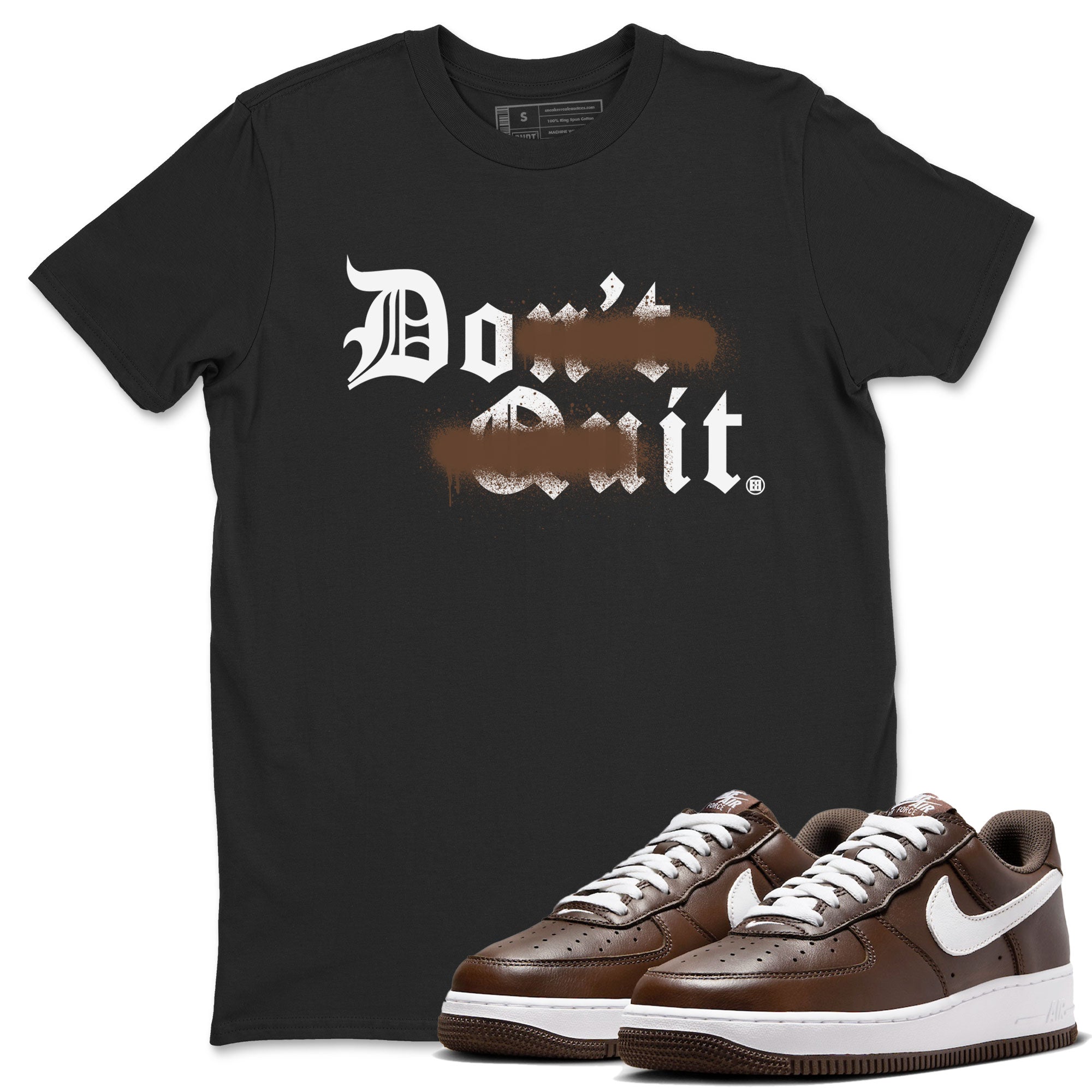 Don't Quit Do It snkmatch Tee - Air Force 1 Chocolate