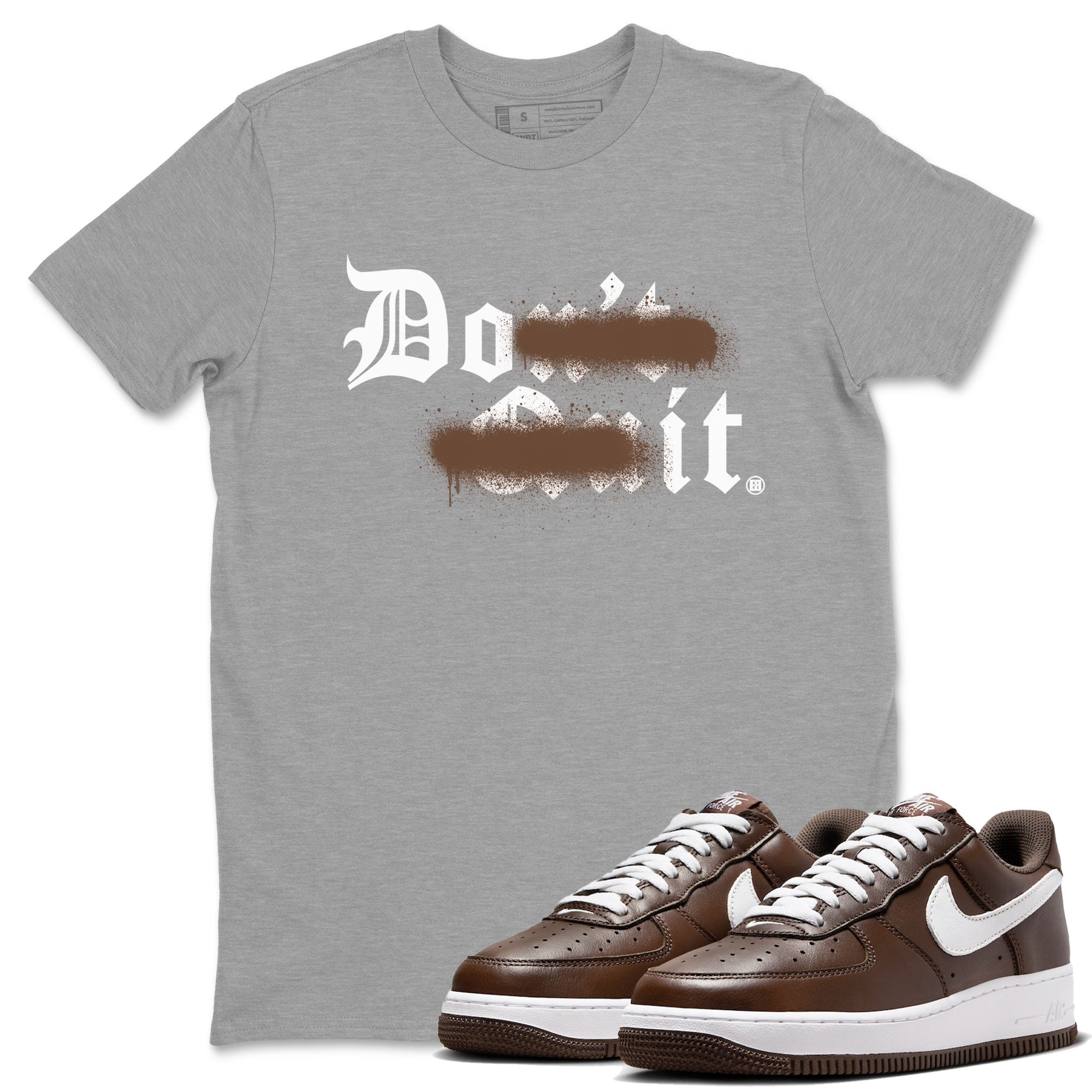 Don't Quit Do It snkmatch Tee - Air Force 1 Chocolate