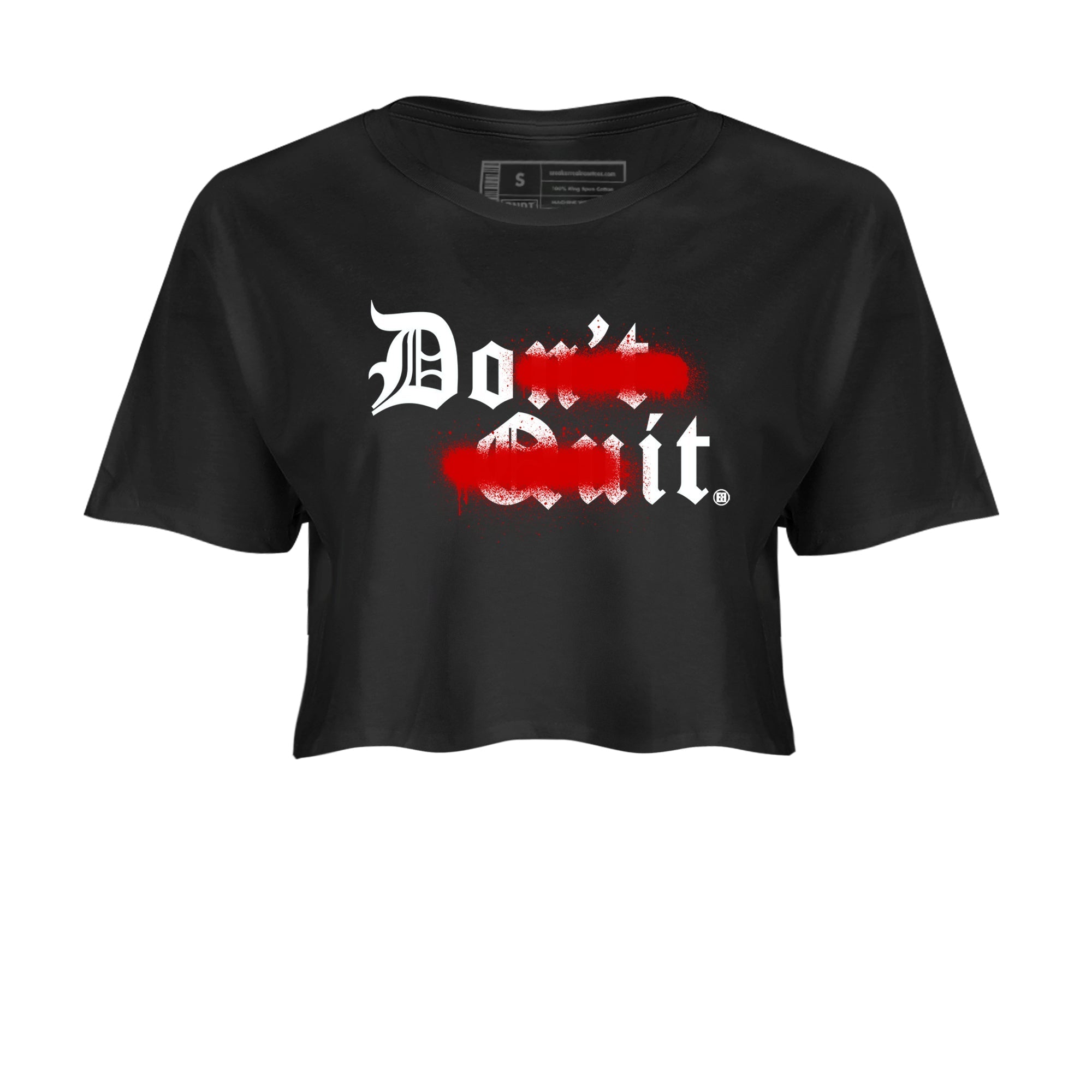 Don't Quit Do It snkmatch Women's Top - Air Jordan 11 Bred Velvet