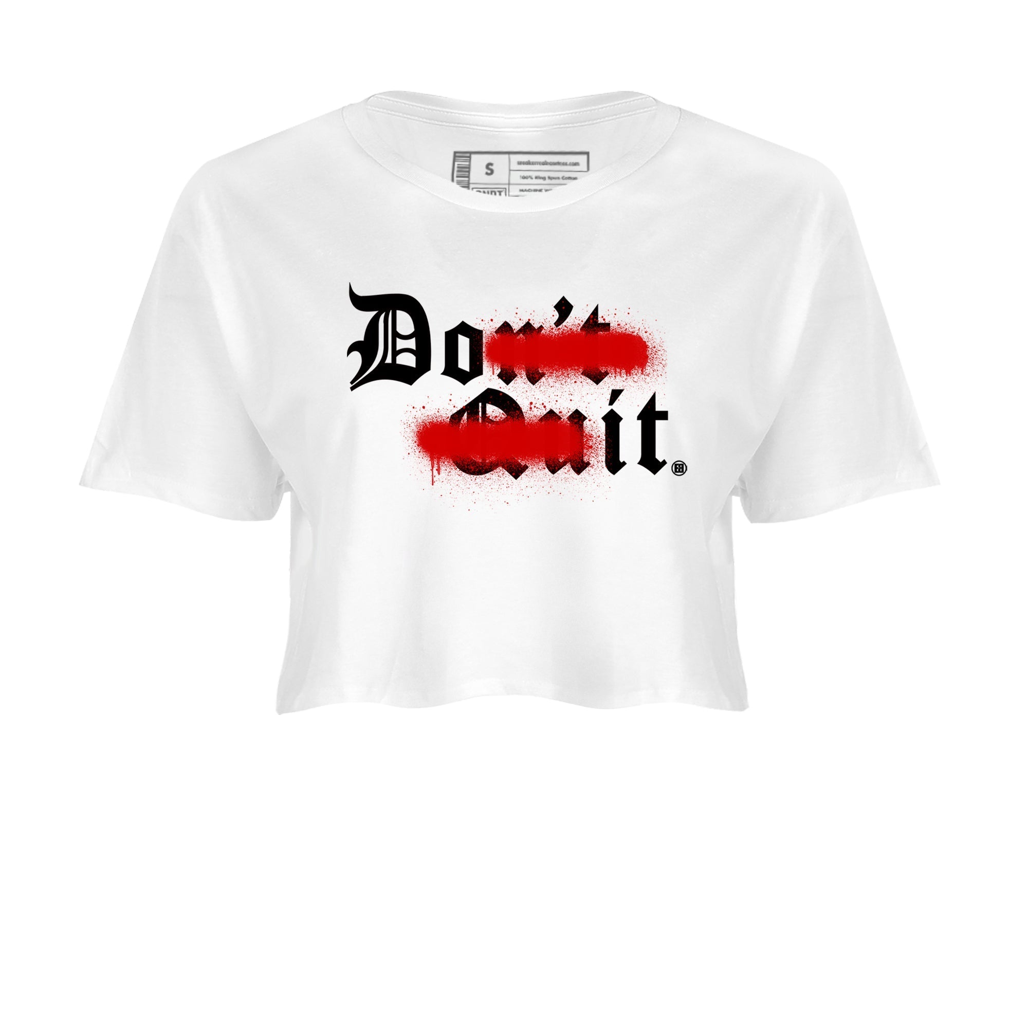 Don't Quit Do It snkmatch Women's Top - Air Jordan 11 Bred Velvet