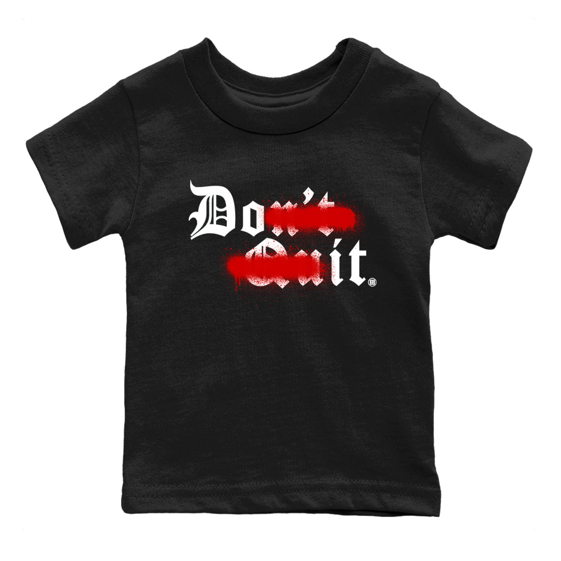 Don't Quit Do It snkmatch Tees Kids - Air Jordan 11 Bred Velvet