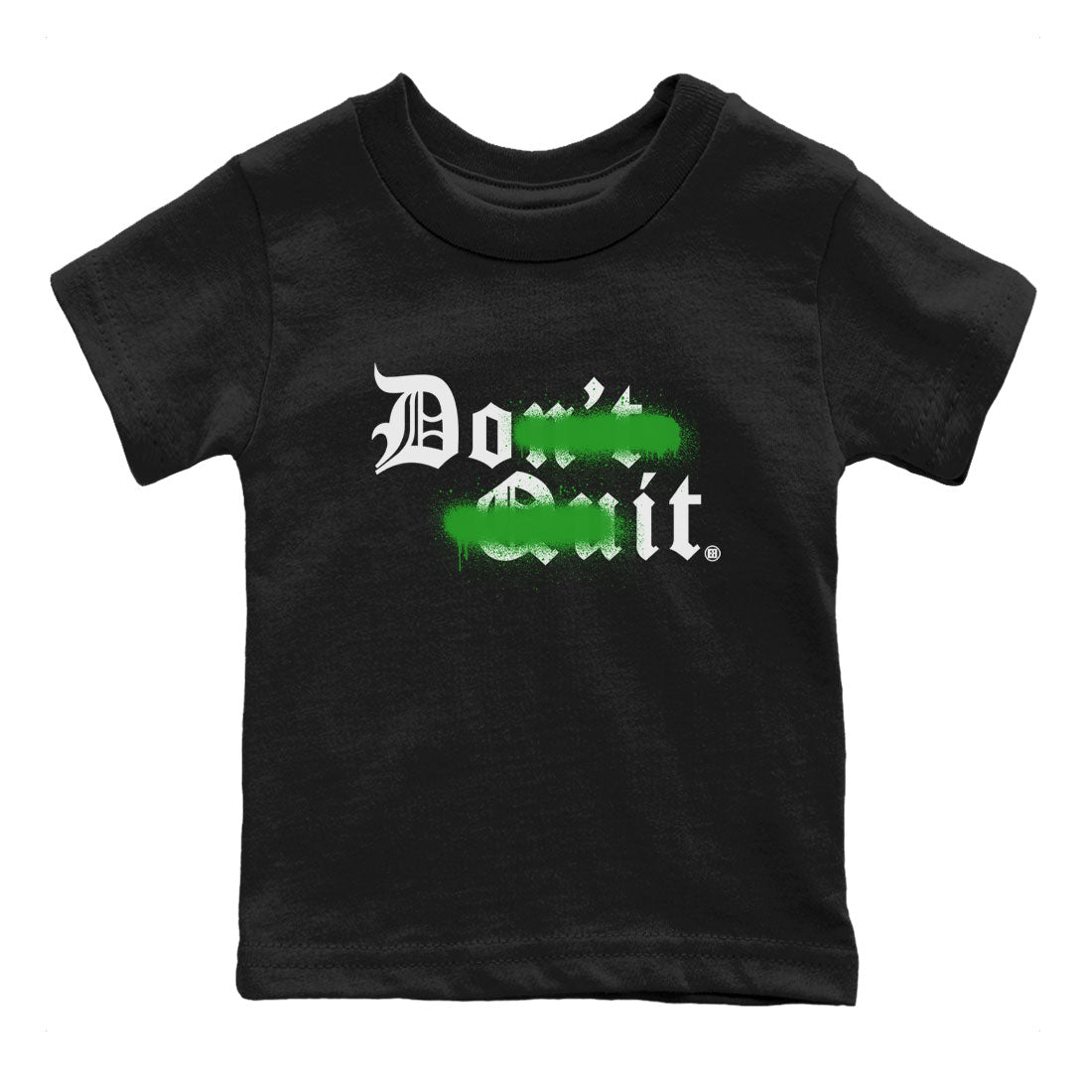 Don't Quit Do It snkmatch Tee Kids - Air Jordan 5 Lucky Green