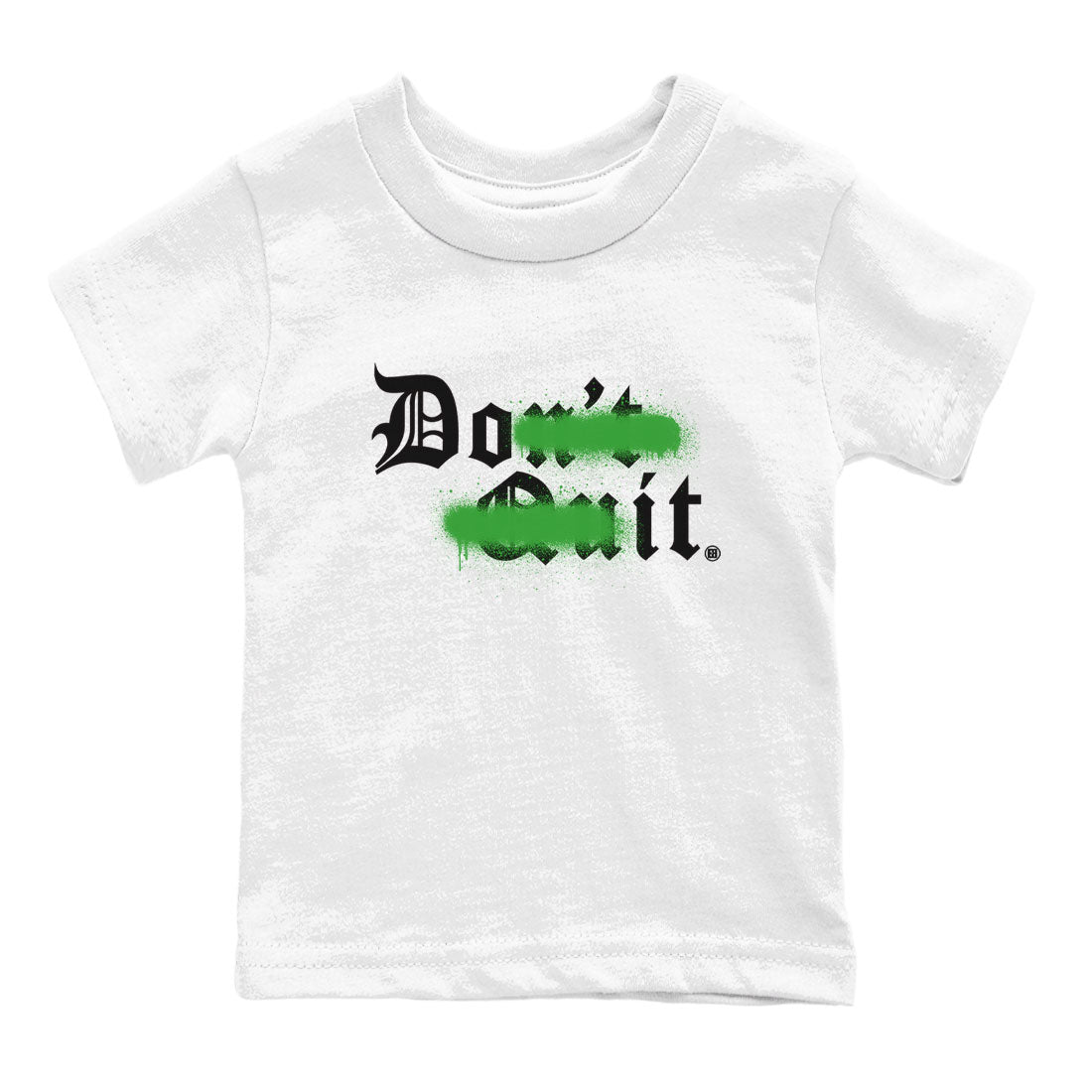 Don't Quit Do It snkmatch Tee Kids - Air Jordan 5 Lucky Green