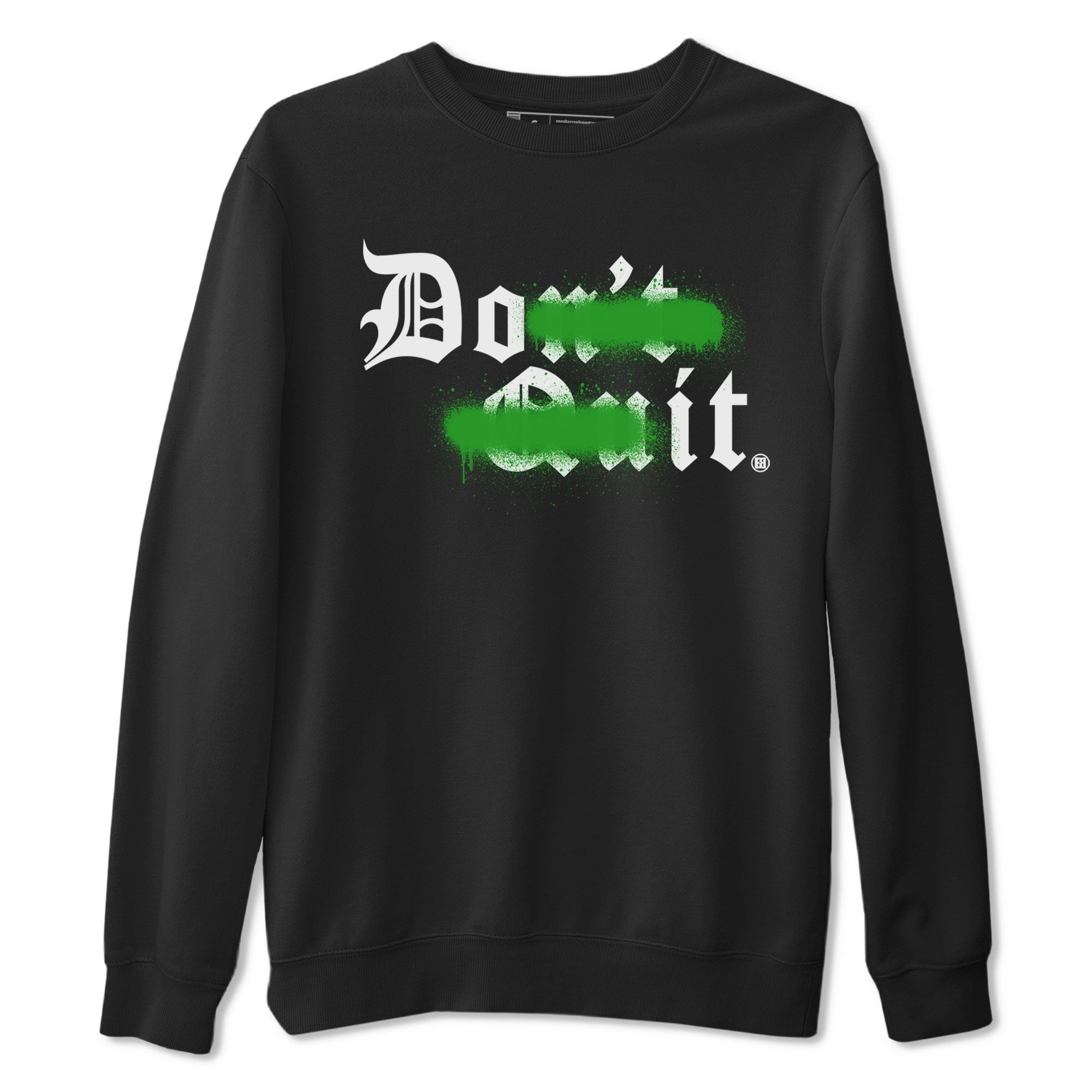 Don't Quit Do It snkmatch Tee - Air Jordan 5 Lucky Green