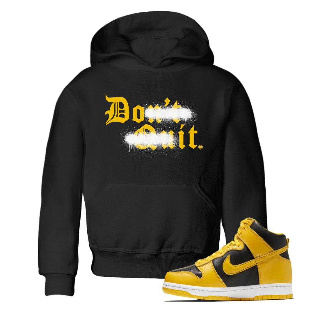 Don't Quit Do It snkmatch Tees Kids - Dunk High Pollen