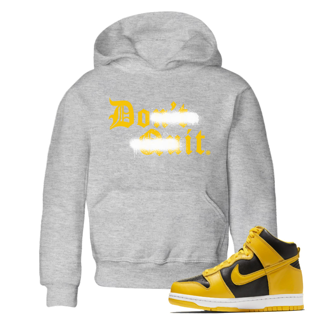 Don't Quit Do It snkmatch Tees Kids - Dunk High Pollen