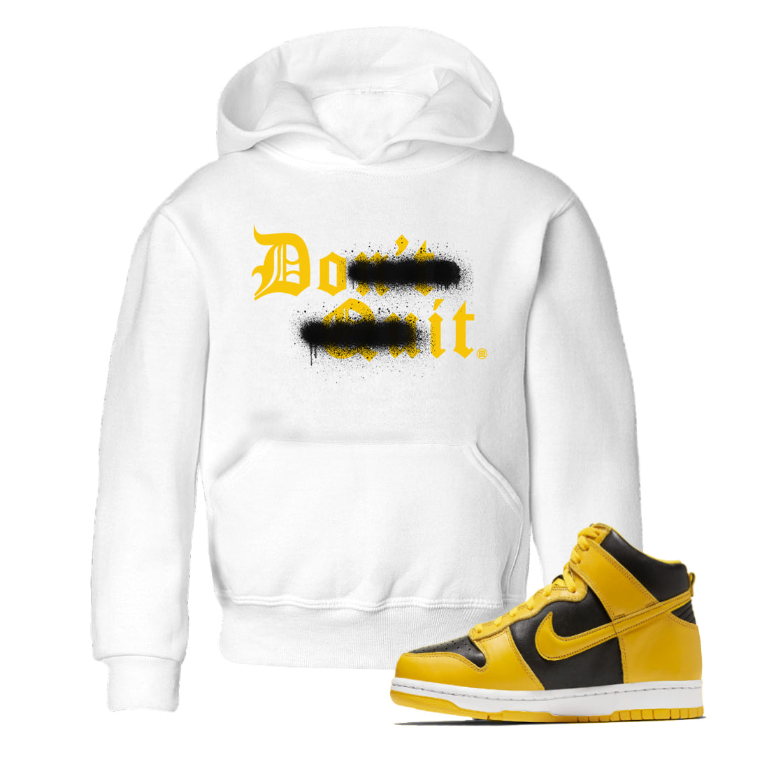 Don't Quit Do It snkmatch Tees Kids - Dunk High Pollen