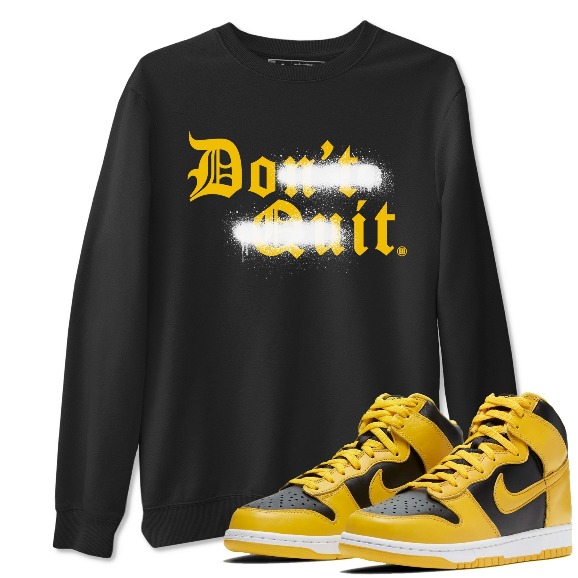Don't Quit Do It snkmatch Tees - Dunk High Pollen