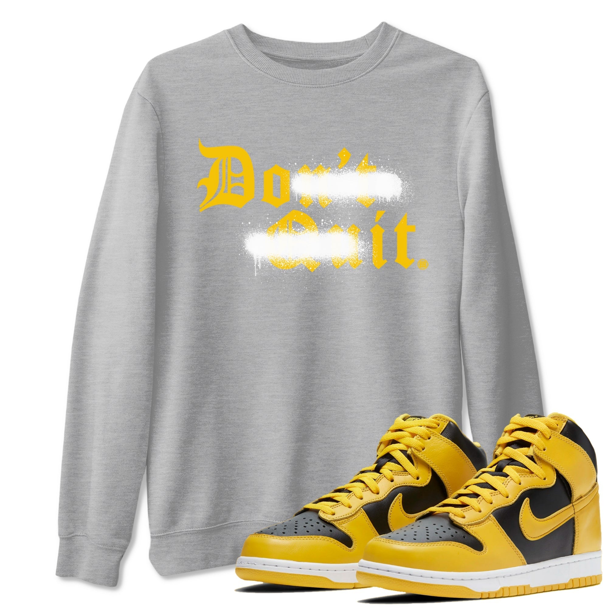 Don't Quit Do It snkmatch Tees - Dunk High Pollen