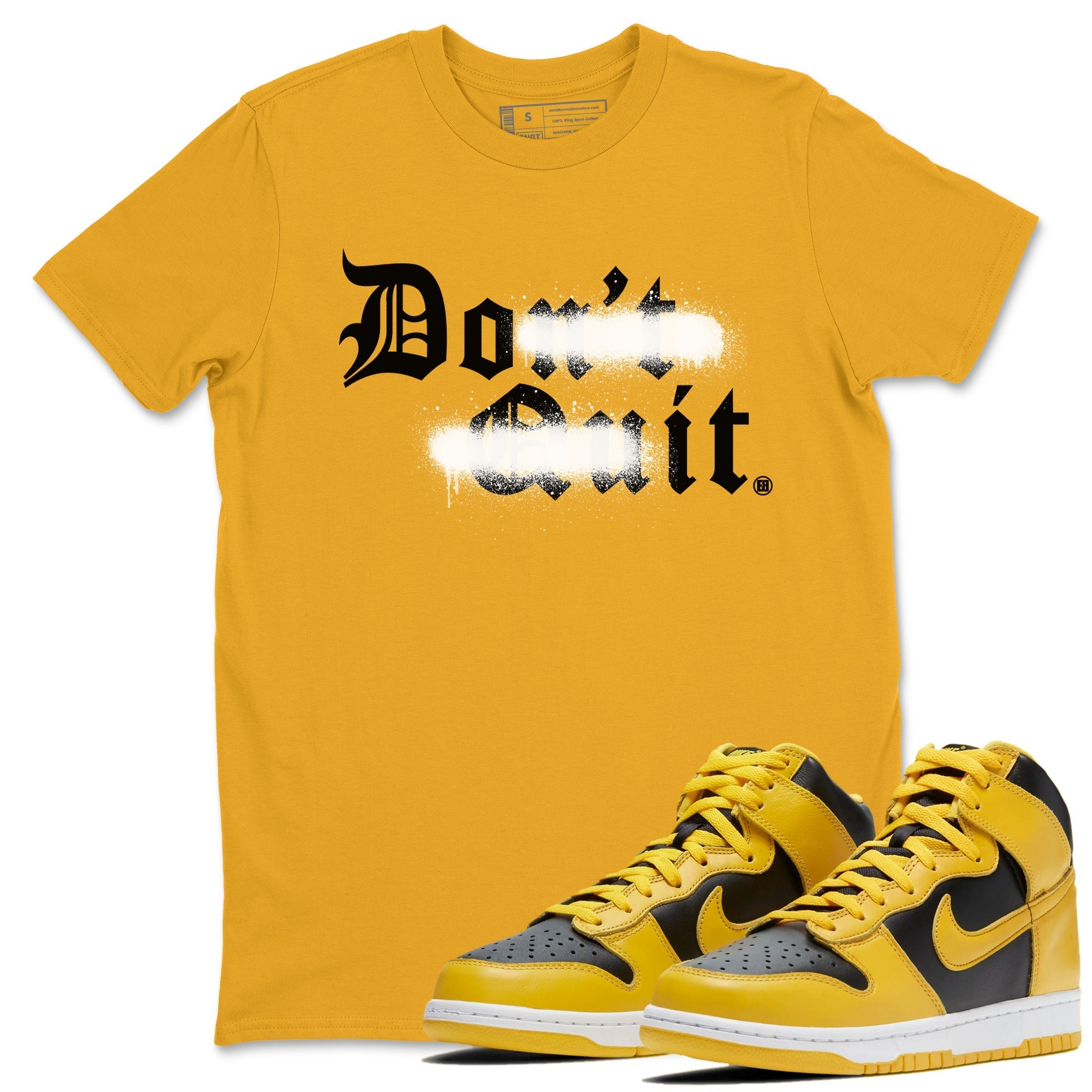Don't Quit Do It snkmatch Tees - Dunk High Pollen