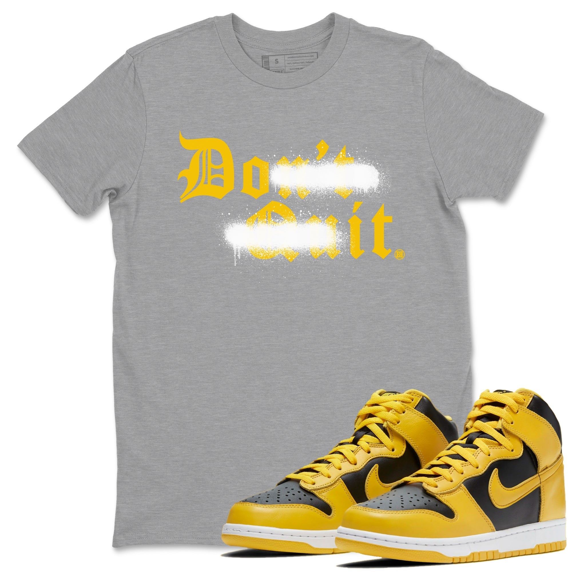 Don't Quit Do It snkmatch Tees - Dunk High Pollen
