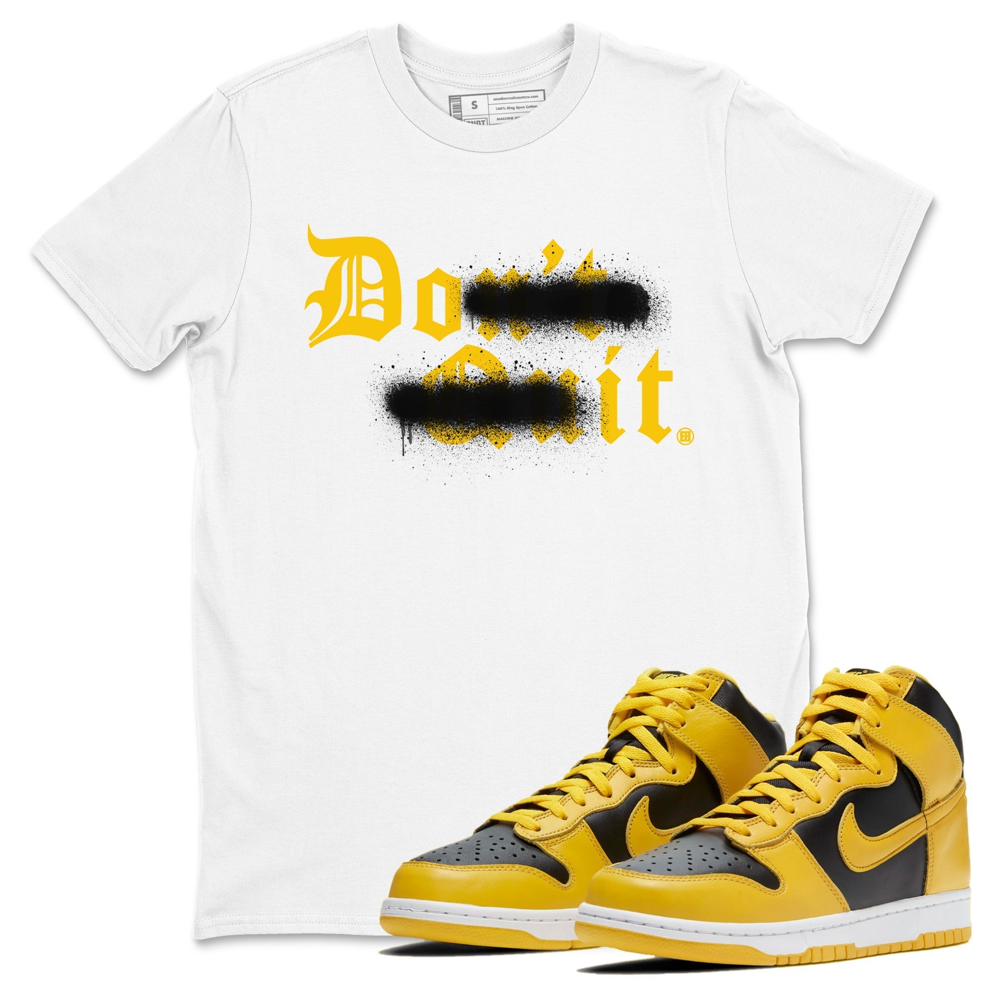 Don't Quit Do It snkmatch Tees - Dunk High Pollen