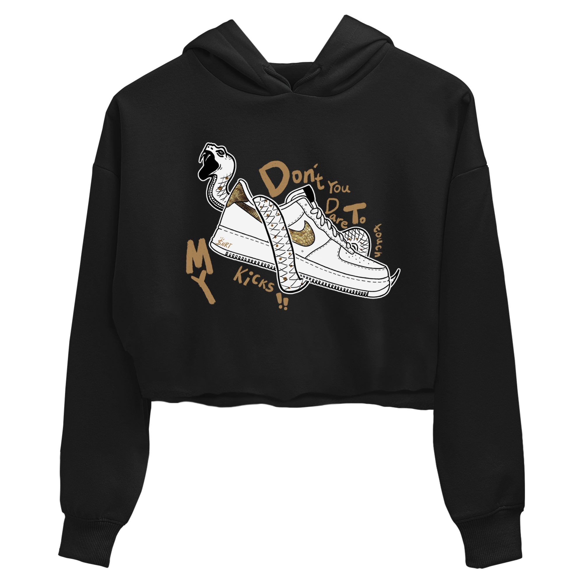 Don't Touch My Kicks snkmatch Women's Top - Air Force 1 Ivory Snake